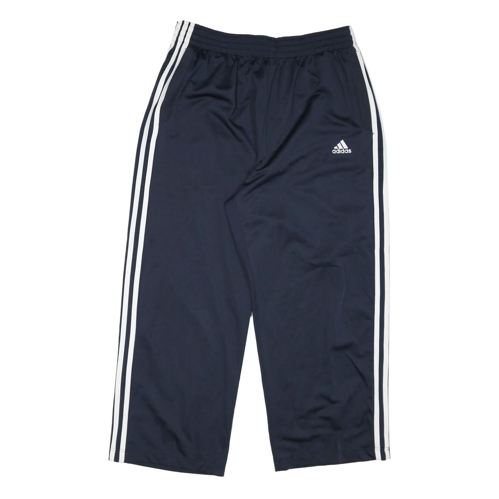 ADIDAS Mens Joggers Navy Blue & White Classic Tapered L W32 L26 Sportswear Refurbished - N/A refurbished available on Cerqular