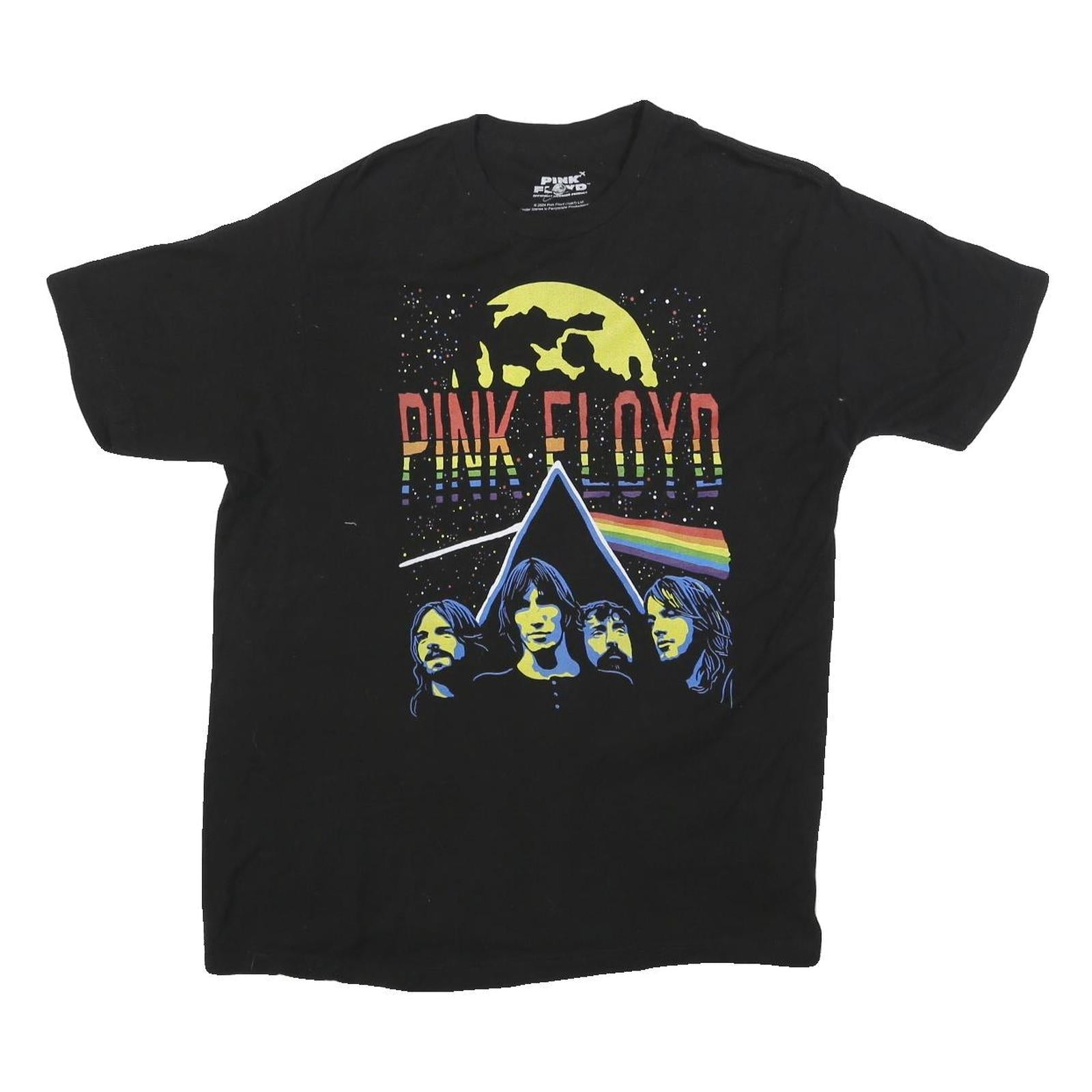 PINK FLOYD Mens Black Band T-Shirt M Short Sleeve Crew Neck Printed Graphic Refurbished - N/A refurbished available on Cerqular
