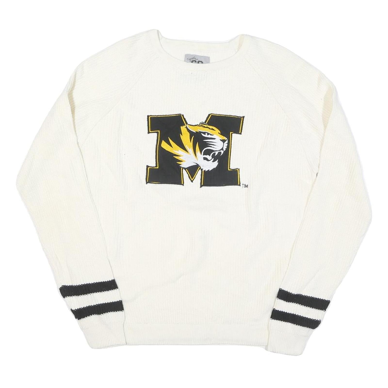 THE BRAND Mens White Jumper Plain Crew Neck Basic Knit XL Cotton Blend Refurbished - N/A refurbished available on Cerqular