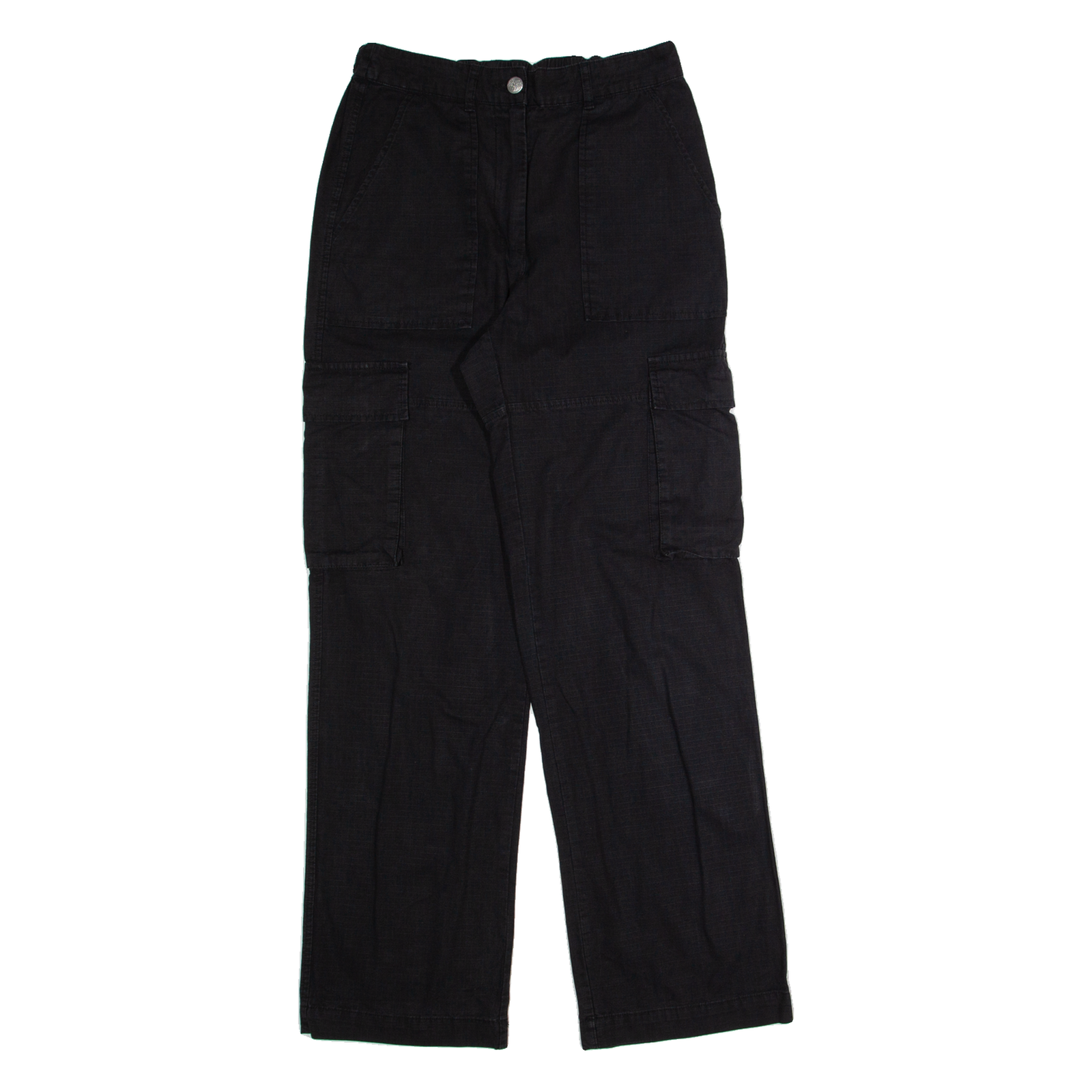 LA SHADY Cargo Womens Trousers Black Regular Straight W28 L30 Refurbished - N/A refurbished available on Cerqular
