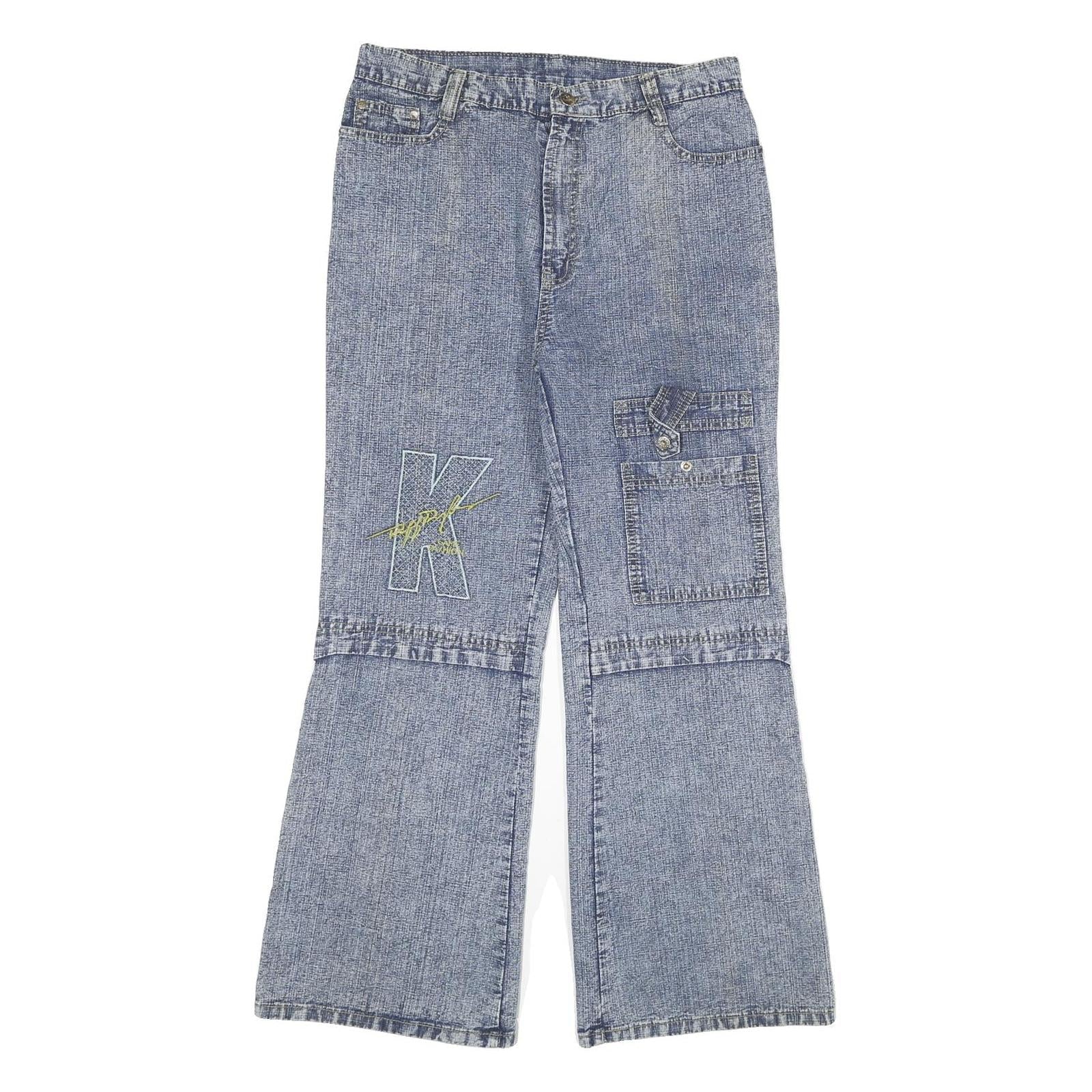 Womens Relaxed Blue Denim Cotton Blend Jeans W30 L28 Casual Zip Closure Refurbished - N/A refurbished available on Cerqular