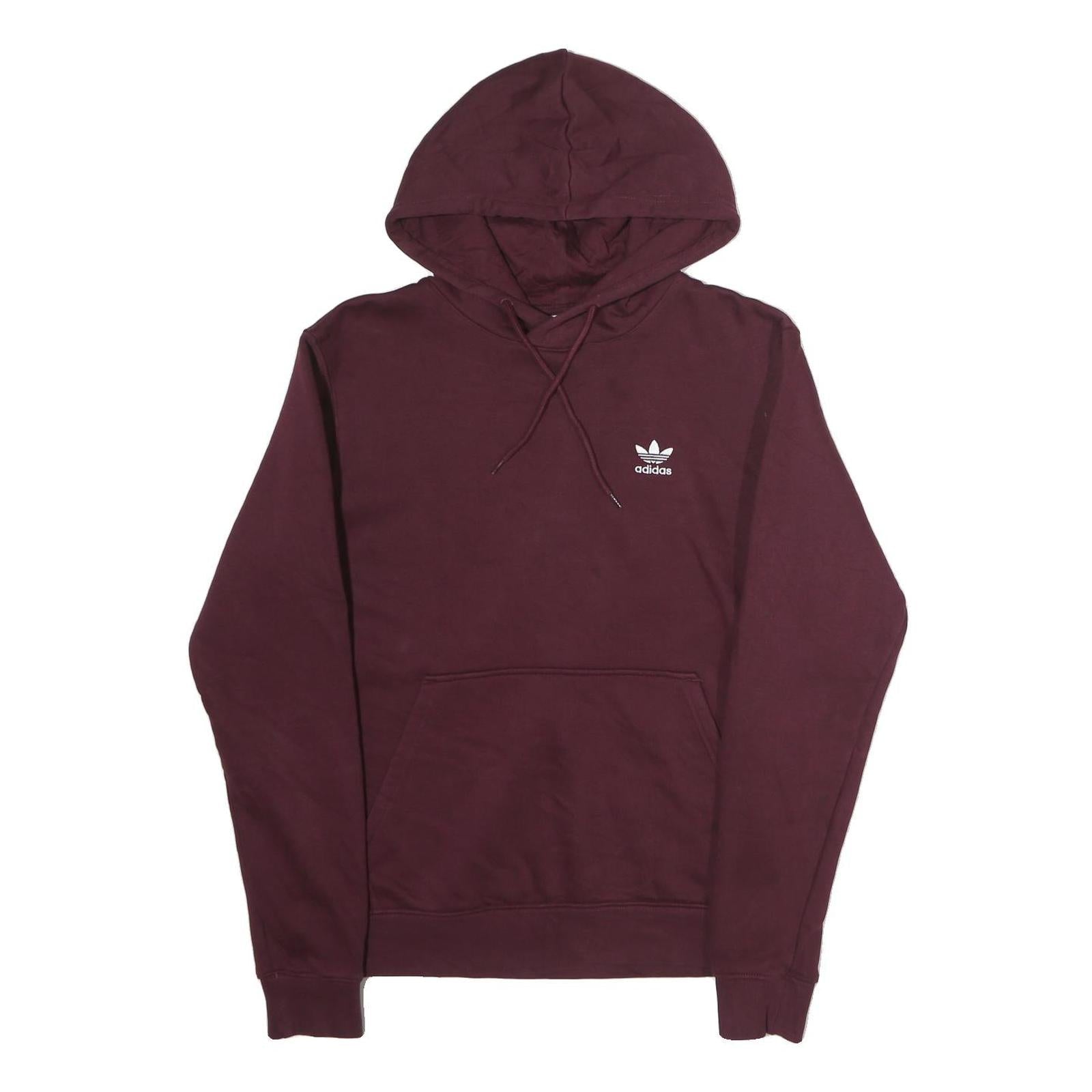 NIKE Mens Maroon Pullover Hoodie S Drawstring Hood Kangaroo Pocket Long Sleeve Refurbished - N/A refurbished available on Cerqular