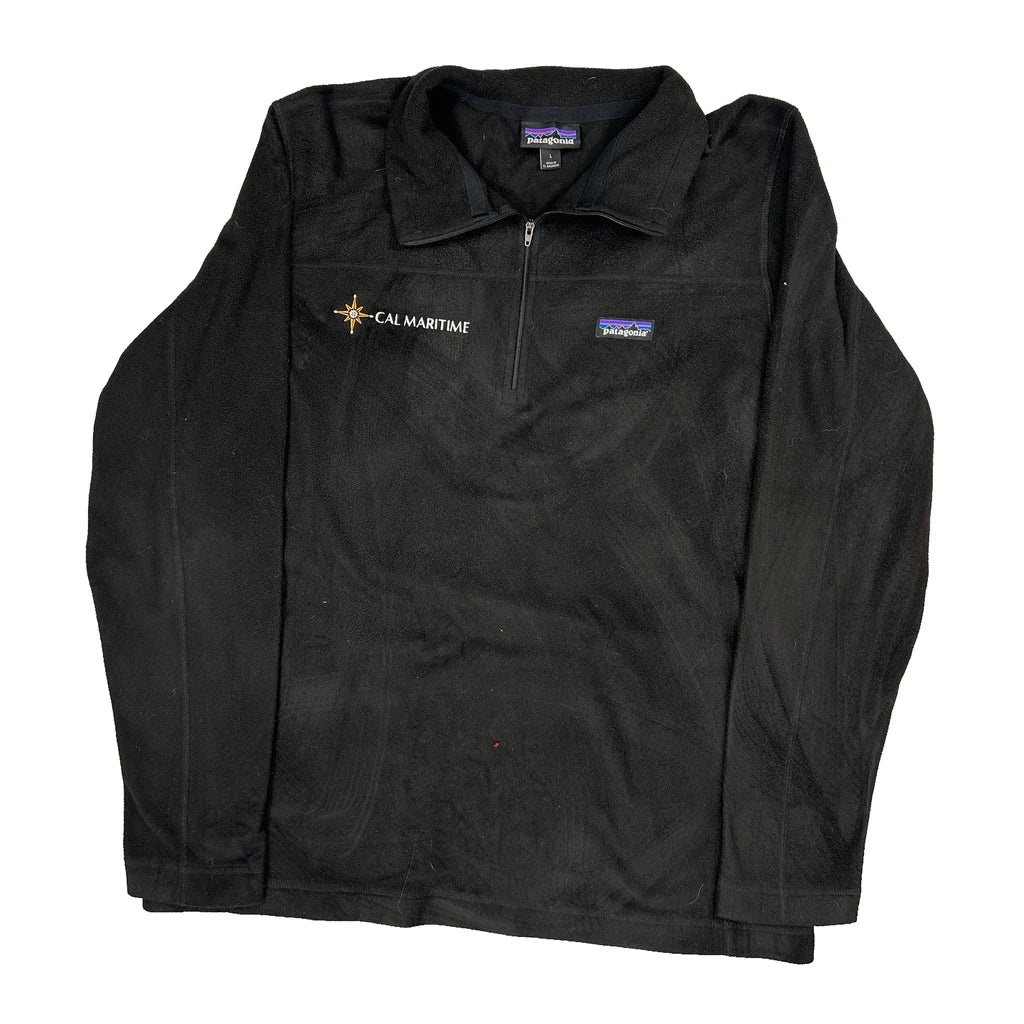 Patagonia Fleece - Large Black Polyester Refurbished - Thrifted (note: this is a term often used to describe second- refurbished available on Cerqular