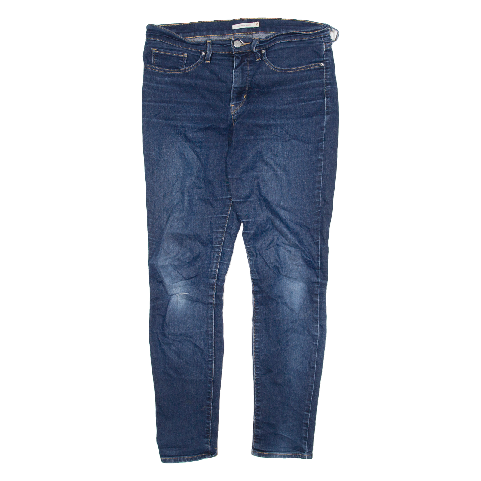 LEVI'S Womens Jeans Blue Regular Straight W30 L26 Refurbished - N/A refurbished available on Cerqular