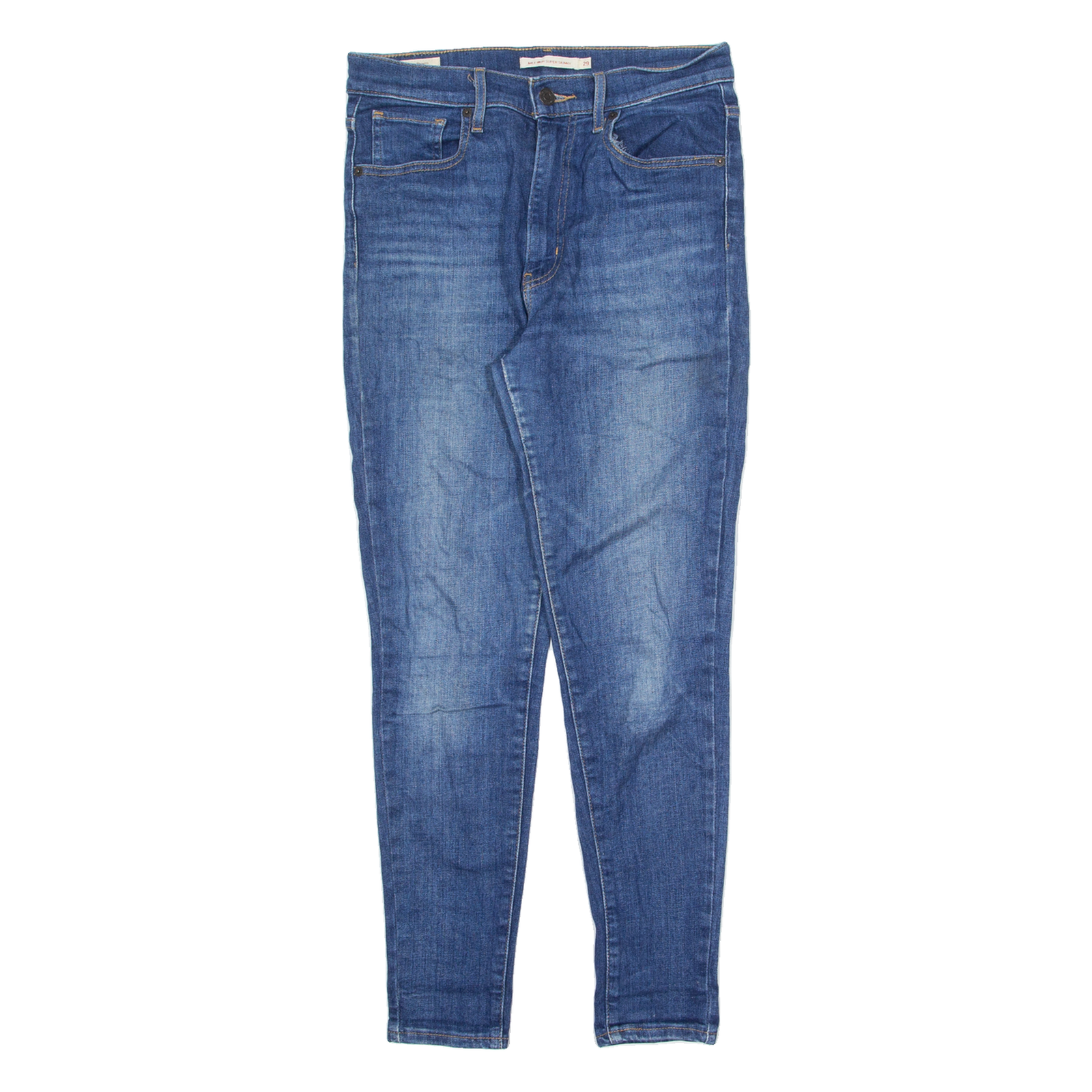 LEVI'S Mile High BIG E Womens Jeans Blue Slim Skinny Stone Wash W29 L28 Refurbished - N/A refurbished available on Cerqular