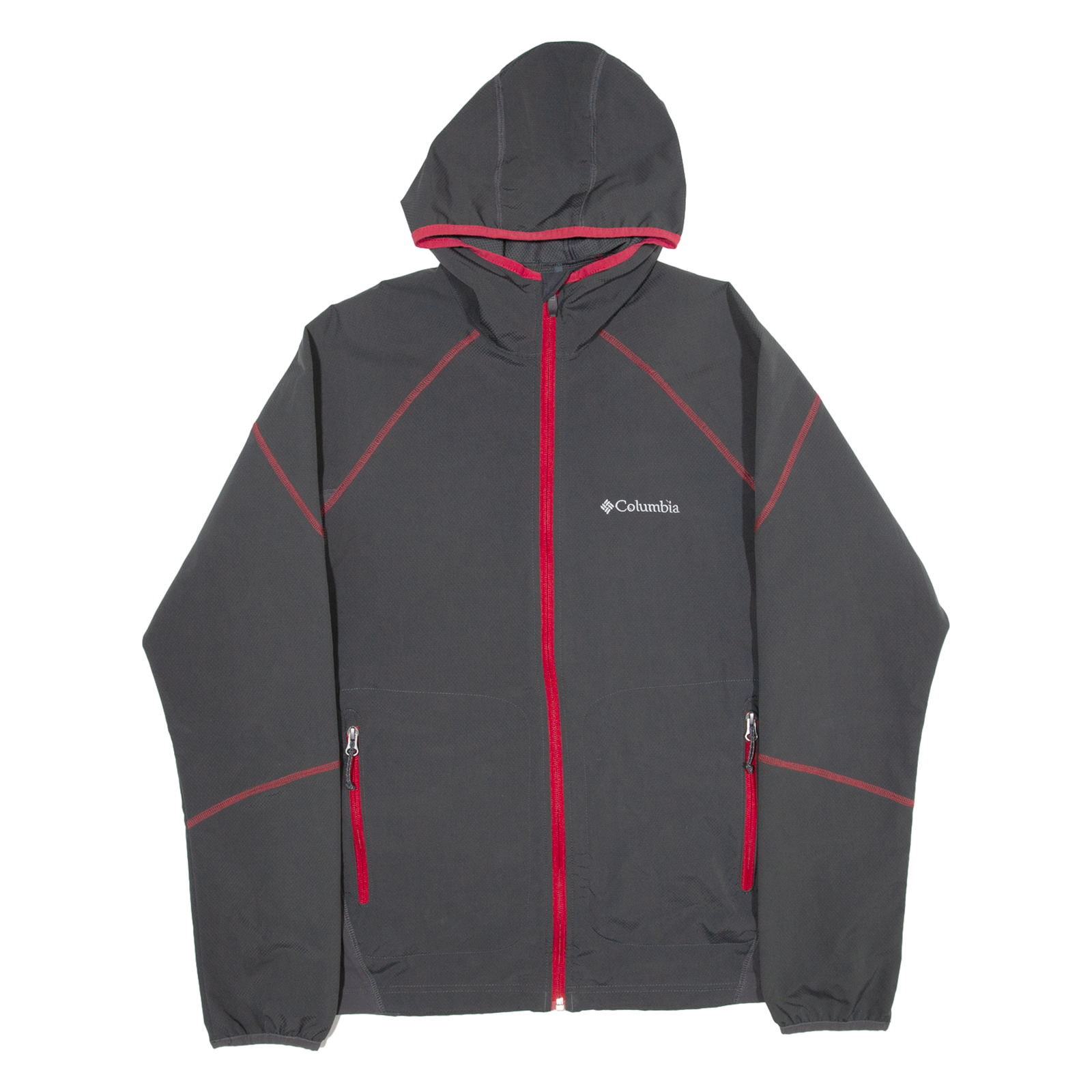 COLUMBIA Womens Jacket Grey Hooded L Refurbished - N/A refurbished available on Cerqular