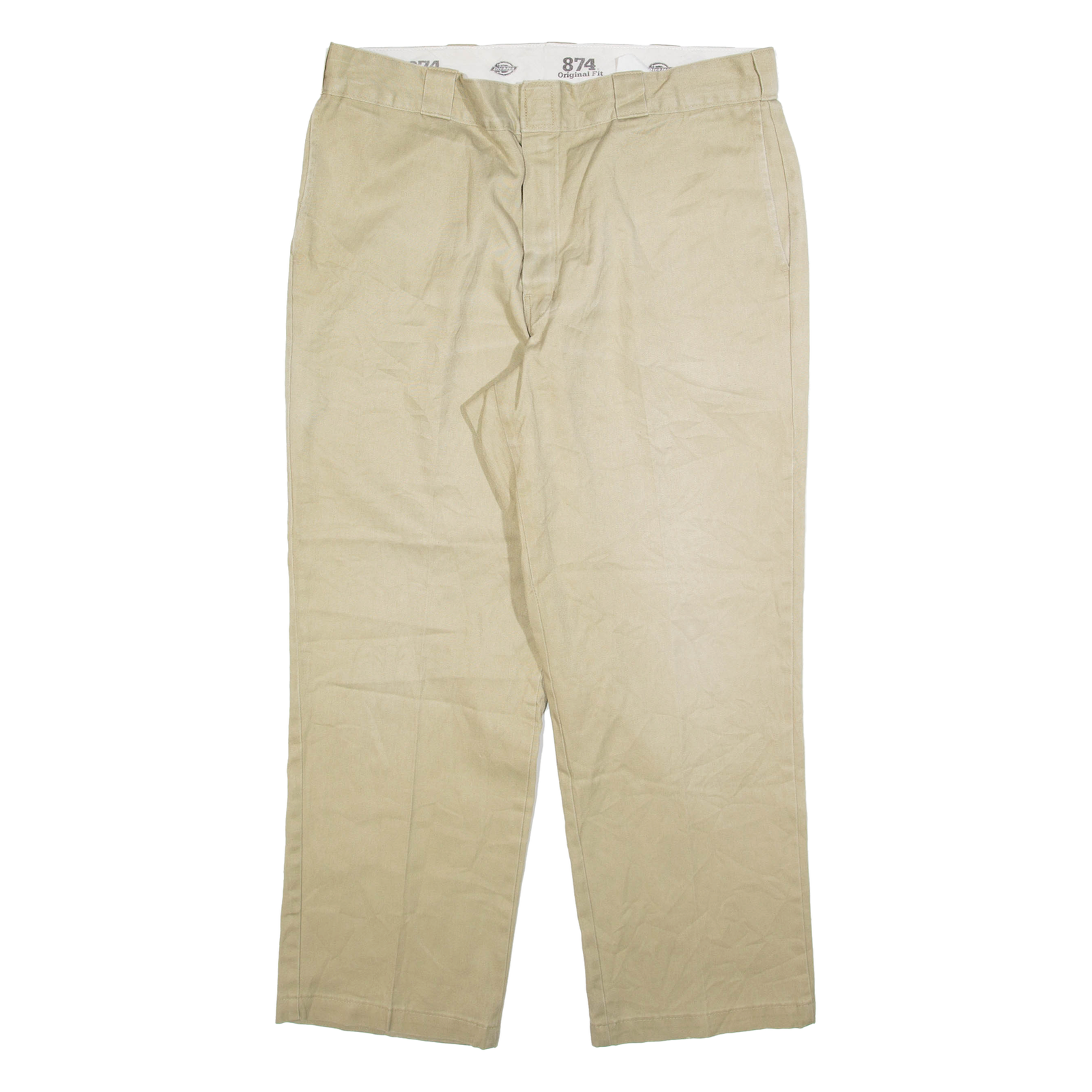 DICKIES 874 Workwear Mens Trousers Beige Regular Straight W36 L28 Refurbished - N/A refurbished available on Cerqular