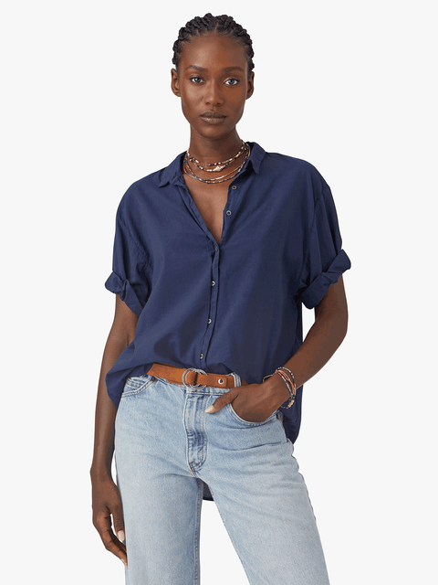 Shirt X08514 Channing Channing Shirt Navy | Color: NAVY | Size: XS Refurbished - Rue Madame is a known brand, and the standardized name is " refurbished available on Cerqular