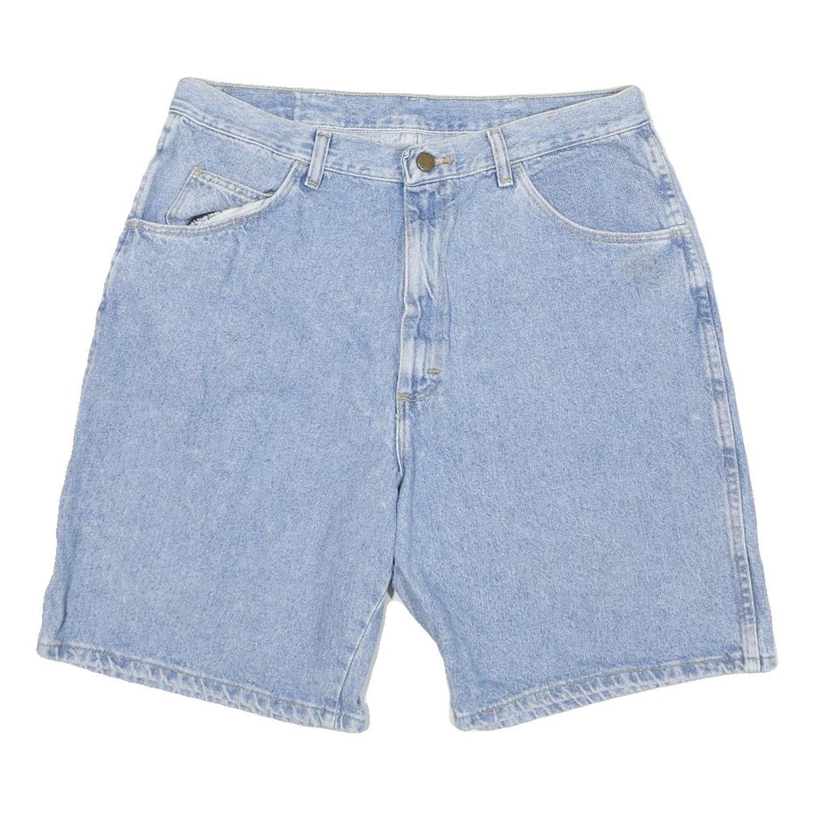 WRANGLER Mens Shorts Blue Denim Casual L W36 Classic Fit Summer Refurbished - N/A refurbished available on Cerqular