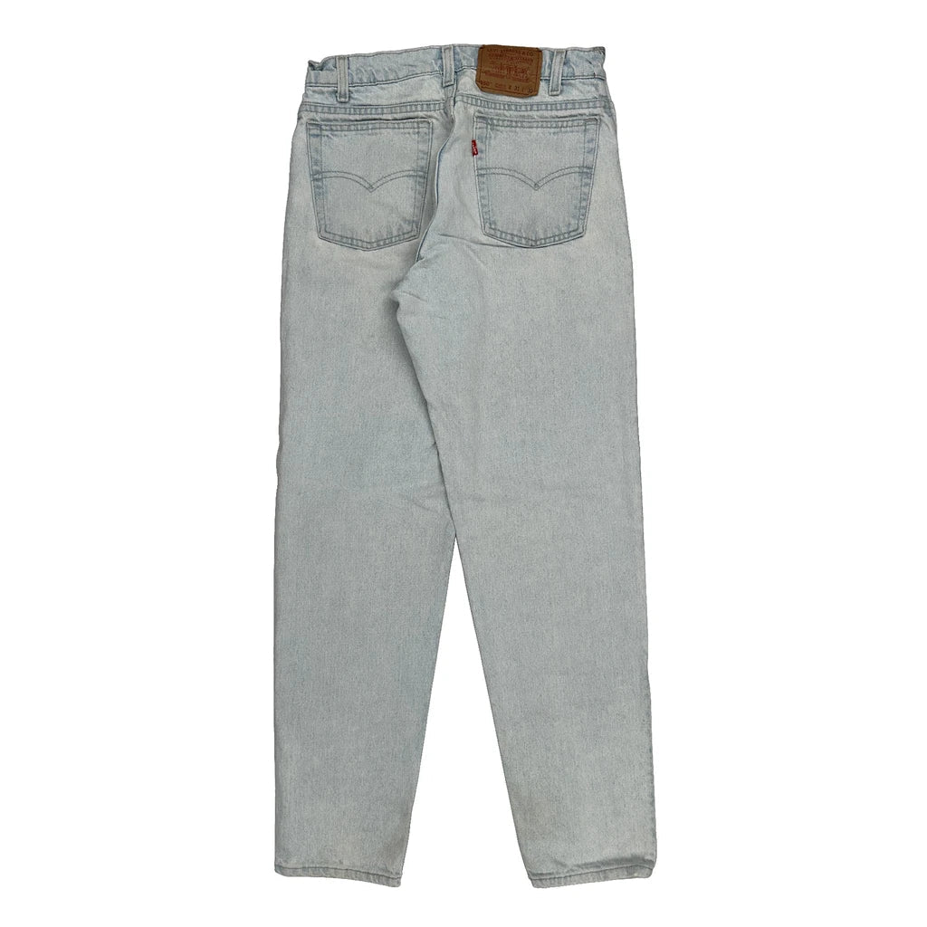 Made In USA Levis 550 Jeans - 30W 32L Light Wash Cotton Refurbished - Thrifted (note: this is a term often used to describe second- refurbished available on Cerqular