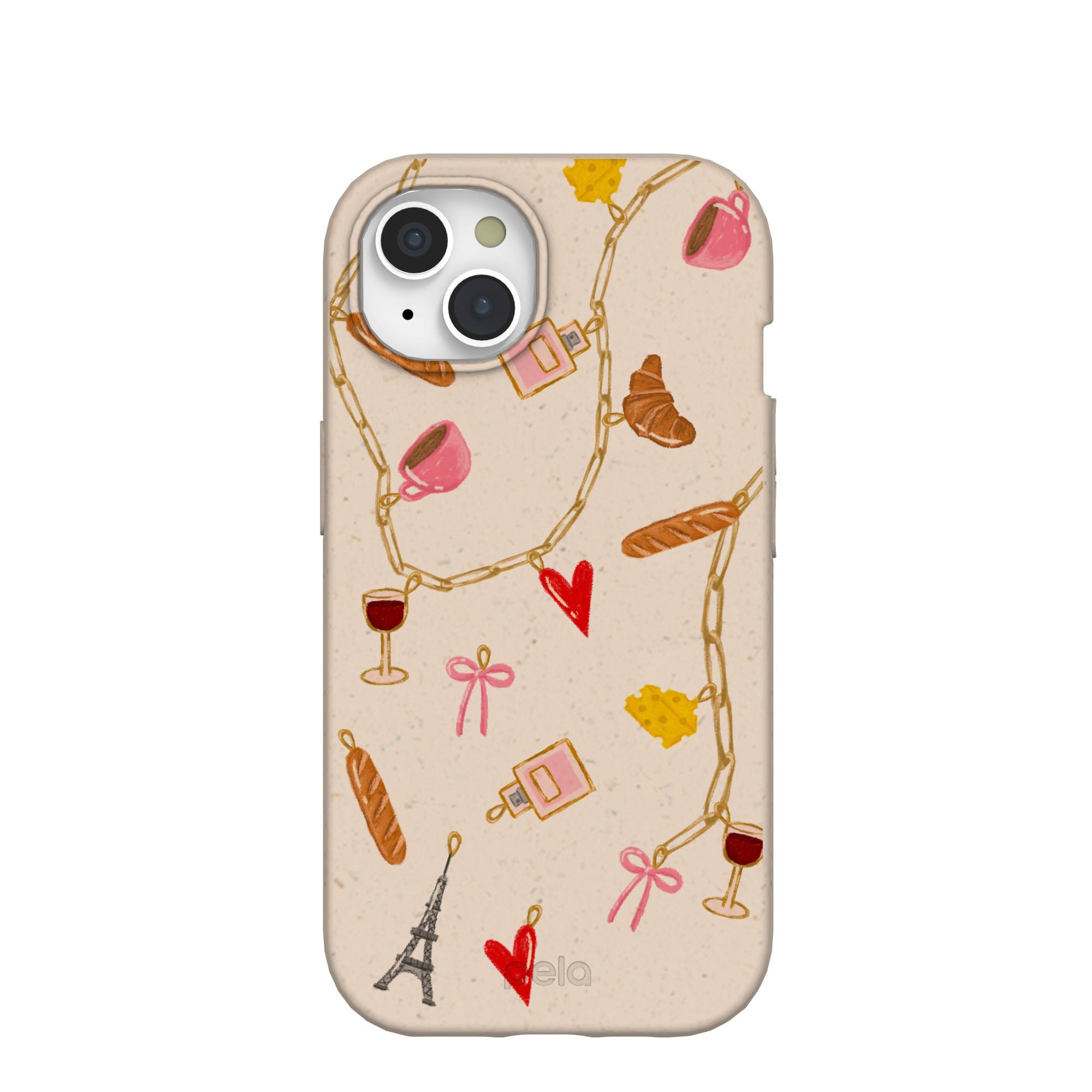 Seashell City of Love iPhone 15 Case Refurbished - Pela Case refurbished available on Cerqular