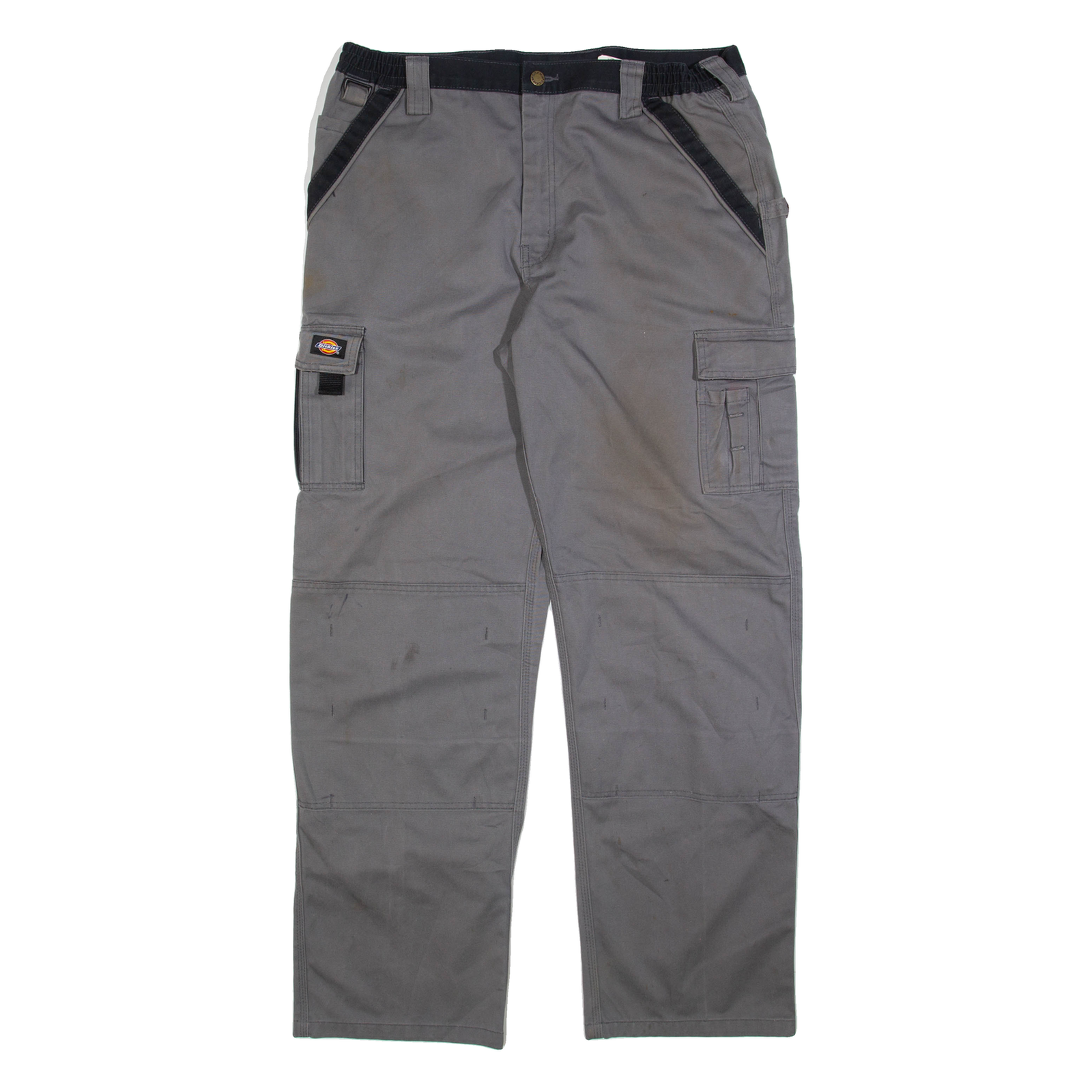 DICKIES Carpenter Mens Trousers Grey Relaxed Straight W38 L34 Refurbished - N/A refurbished available on Cerqular