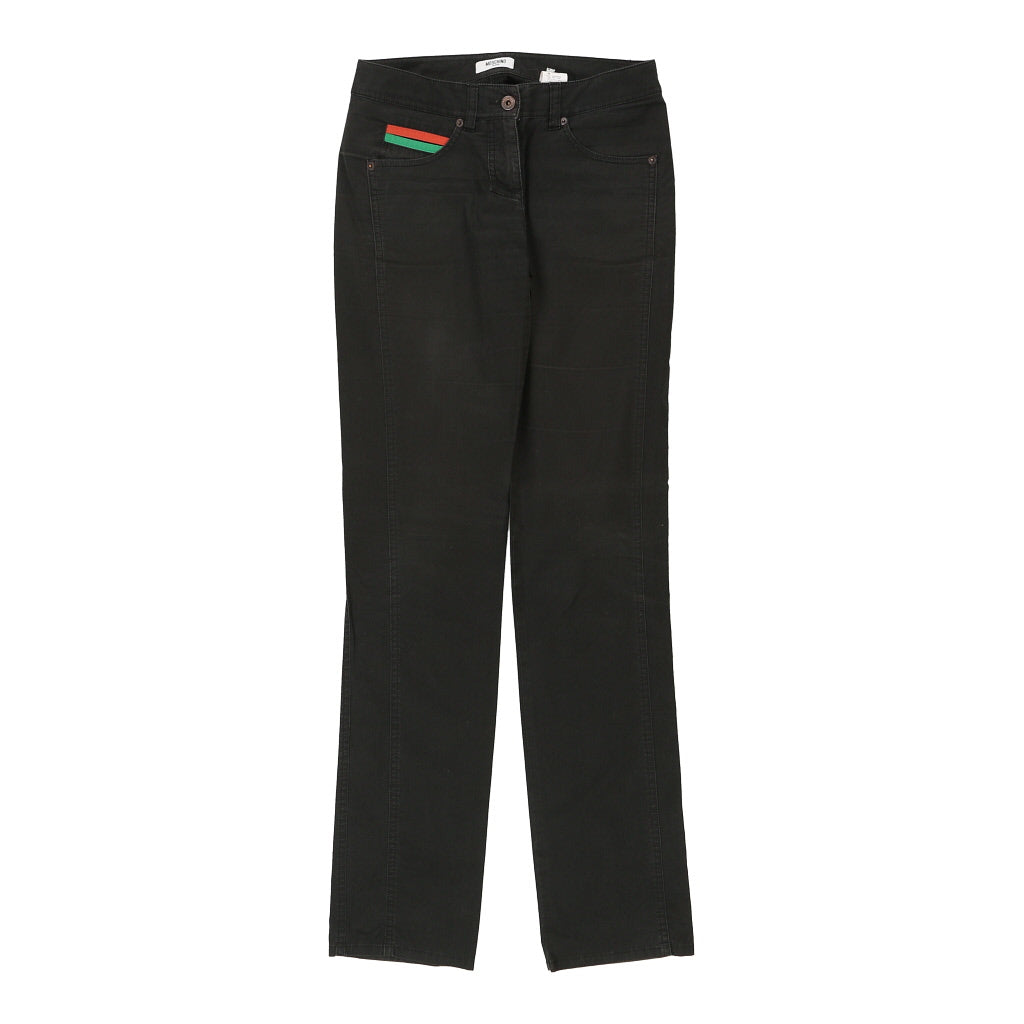 Buy Moschino Jeans Jeans - 30W UK 8 Black Cotton Refurbished - $34.83 Moschino Jeans Jeans - 30W UK 8 Black Cotton Refurbished - Thrifted (note: this is a term often used to describe second- refurbished available on Cerqular