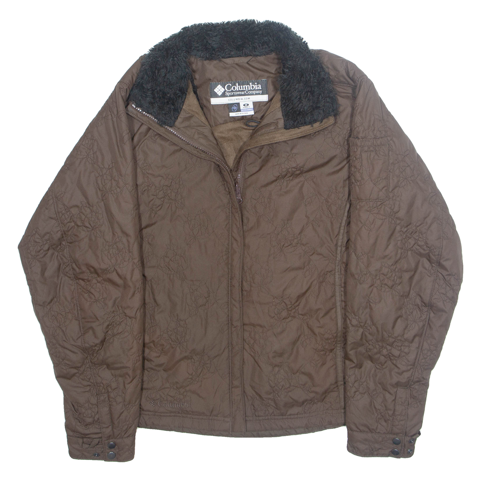 COLUMBIA Womens Jacket Brown Floral M Refurbished - N/A refurbished available on Cerqular