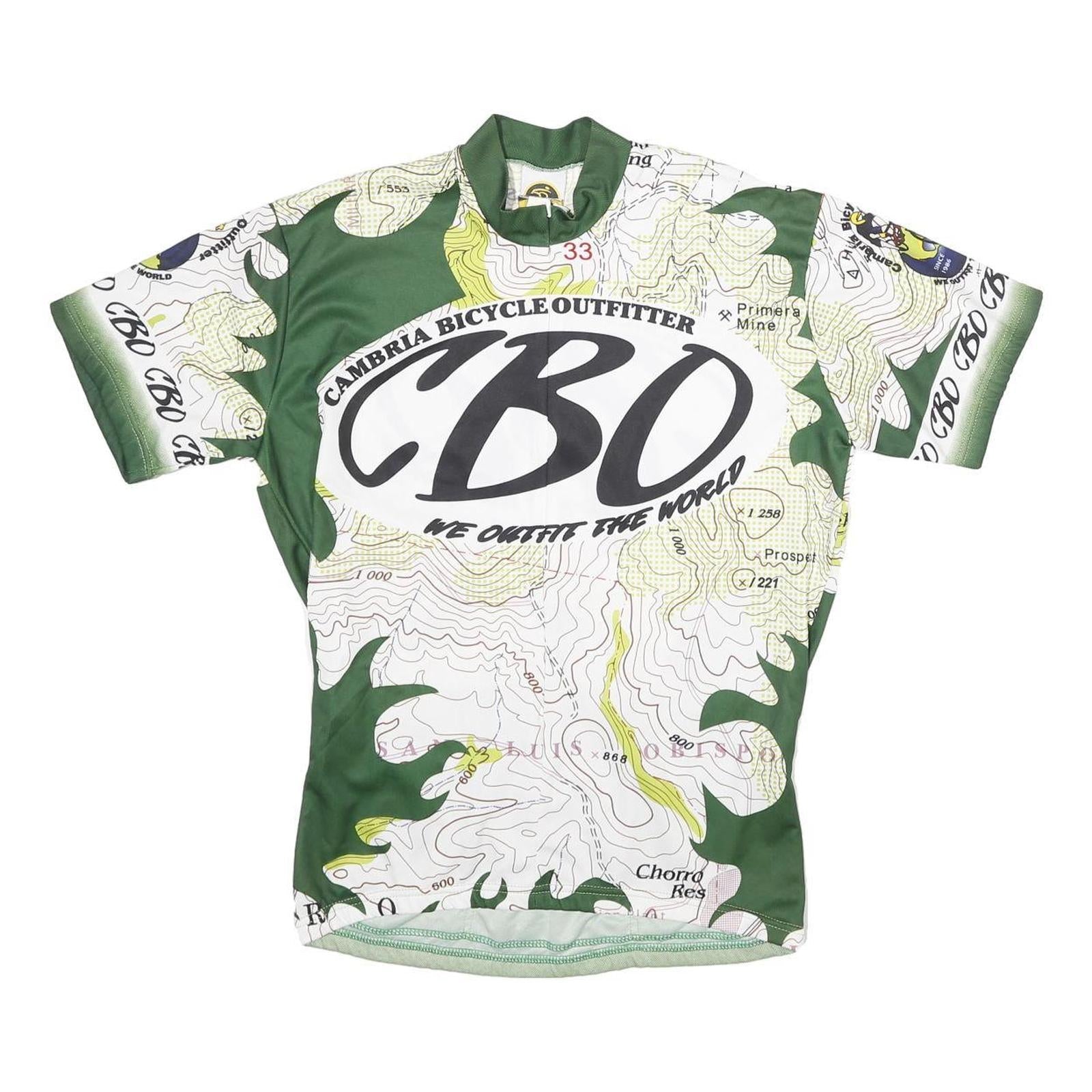 FASHIONBIKE Mens Green White Graphic T-Shirt L Short Sleeve Crew Neck Cycling Refurbished - N/A refurbished available on Cerqular