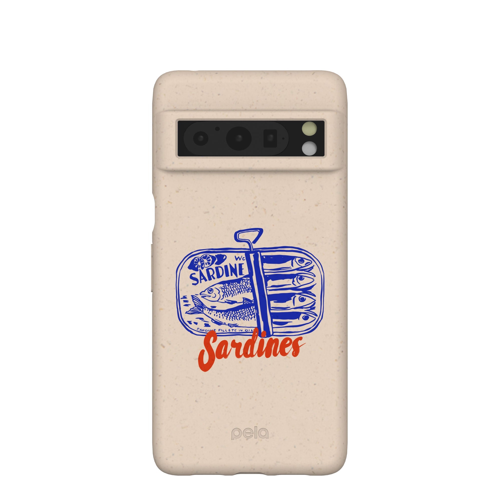 Seashell Sardines Google Pixel 8 Pro Case Refurbished - Pela Case refurbished available on Cerqular