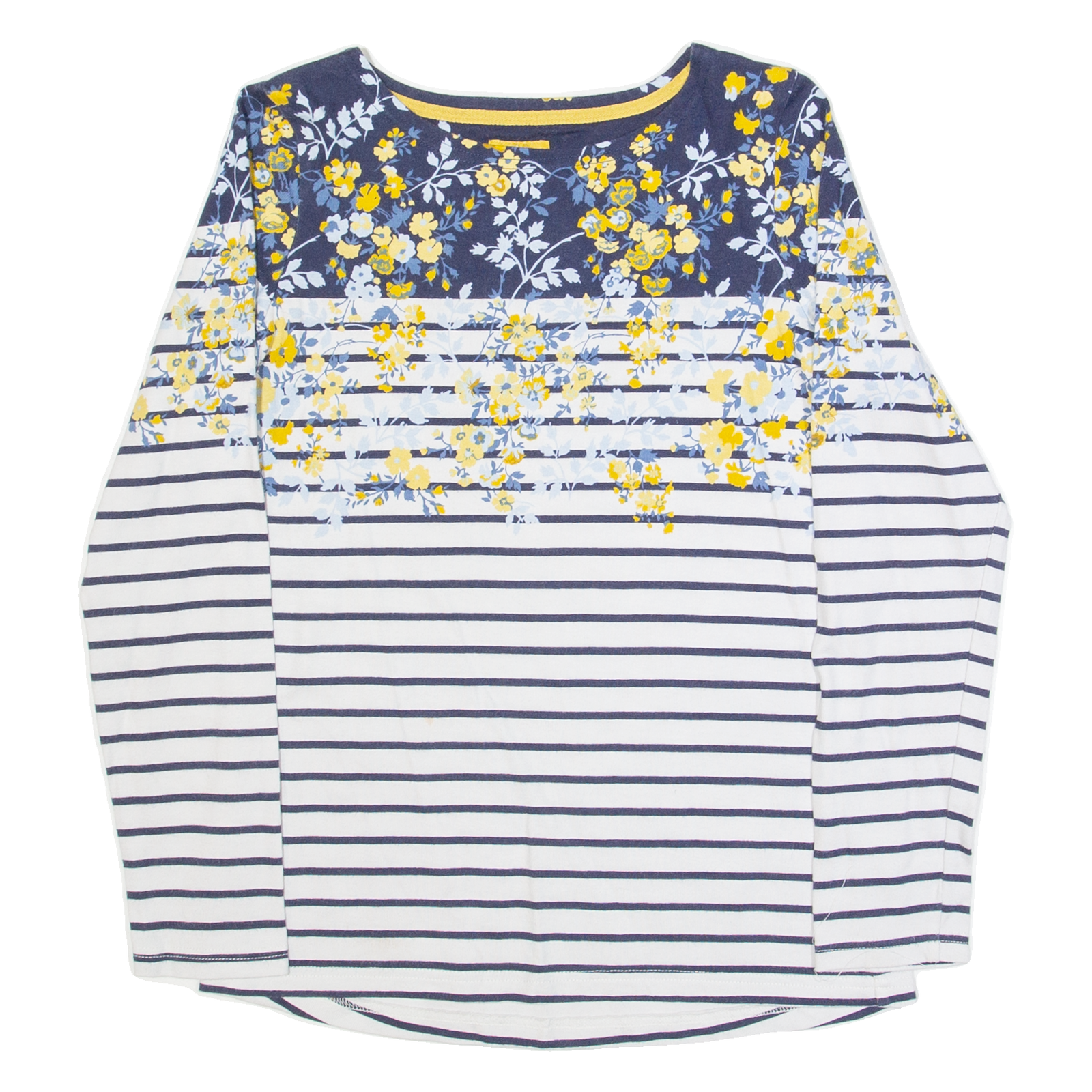 JOULES Womens Patterned Jumper Blue Striped Tight Knit UK 6 Refurbished - N/A refurbished available on Cerqular