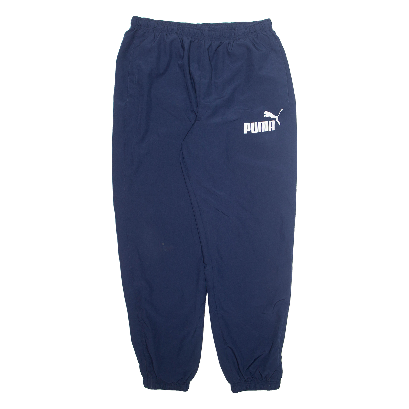 PUMA Mens Track Pants Blue Tapered XL W32 L31 Refurbished - N/A refurbished available on Cerqular