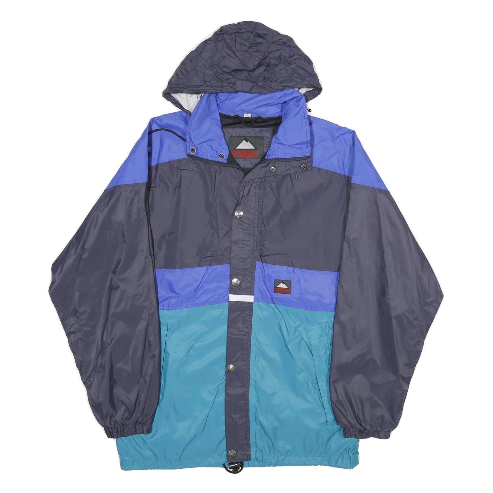 MCKINLEY Mens Blue & Teal Colourblock Outdoor Jacket S Polyamide Blend Zip Refurbished - N/A refurbished available on Cerqular