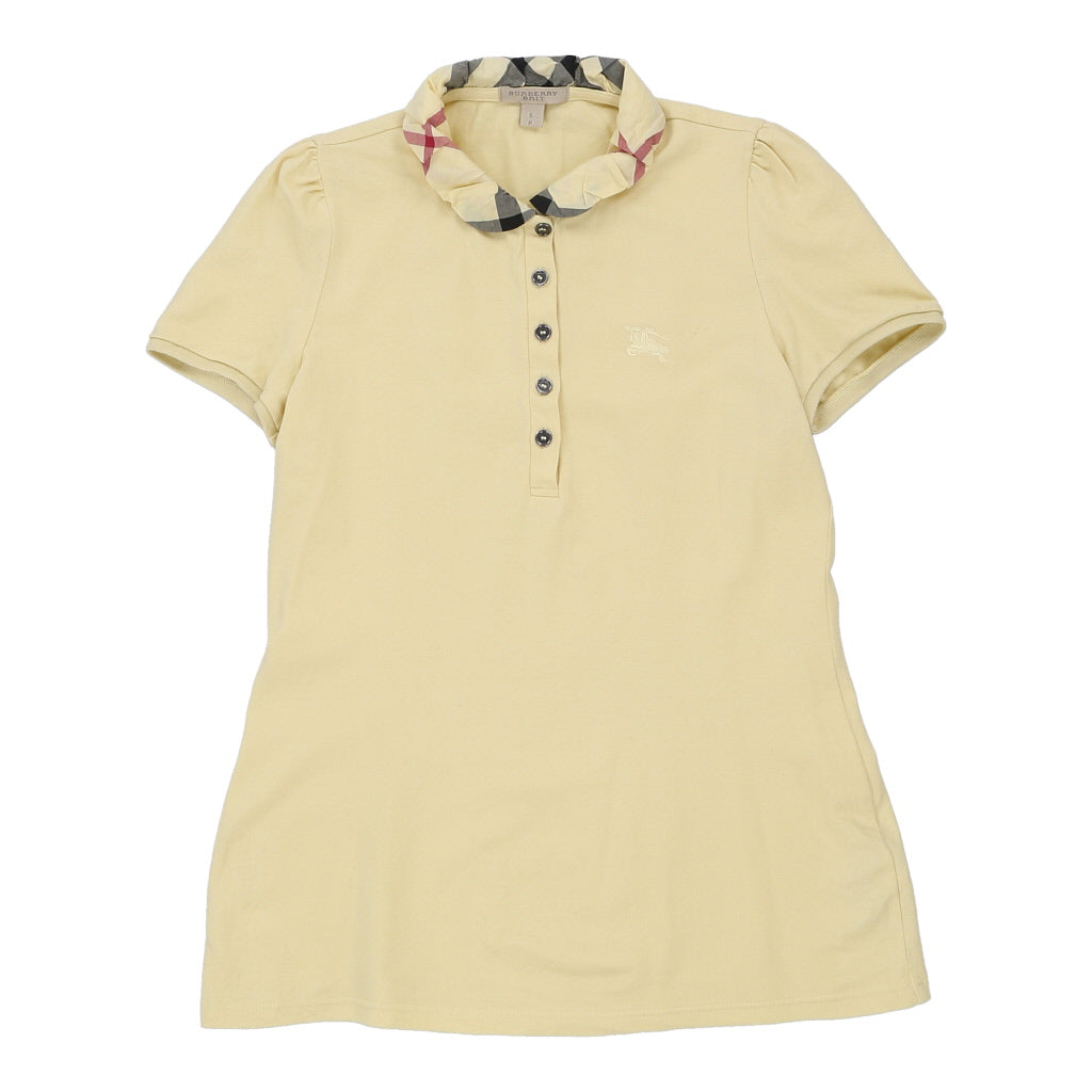Burberry Brit Polo Shirt - Small Yellow Cotton | Size: small Refurbished - N/A (Preloved Designer is not a specific brand, it refurbished available on Cerqular