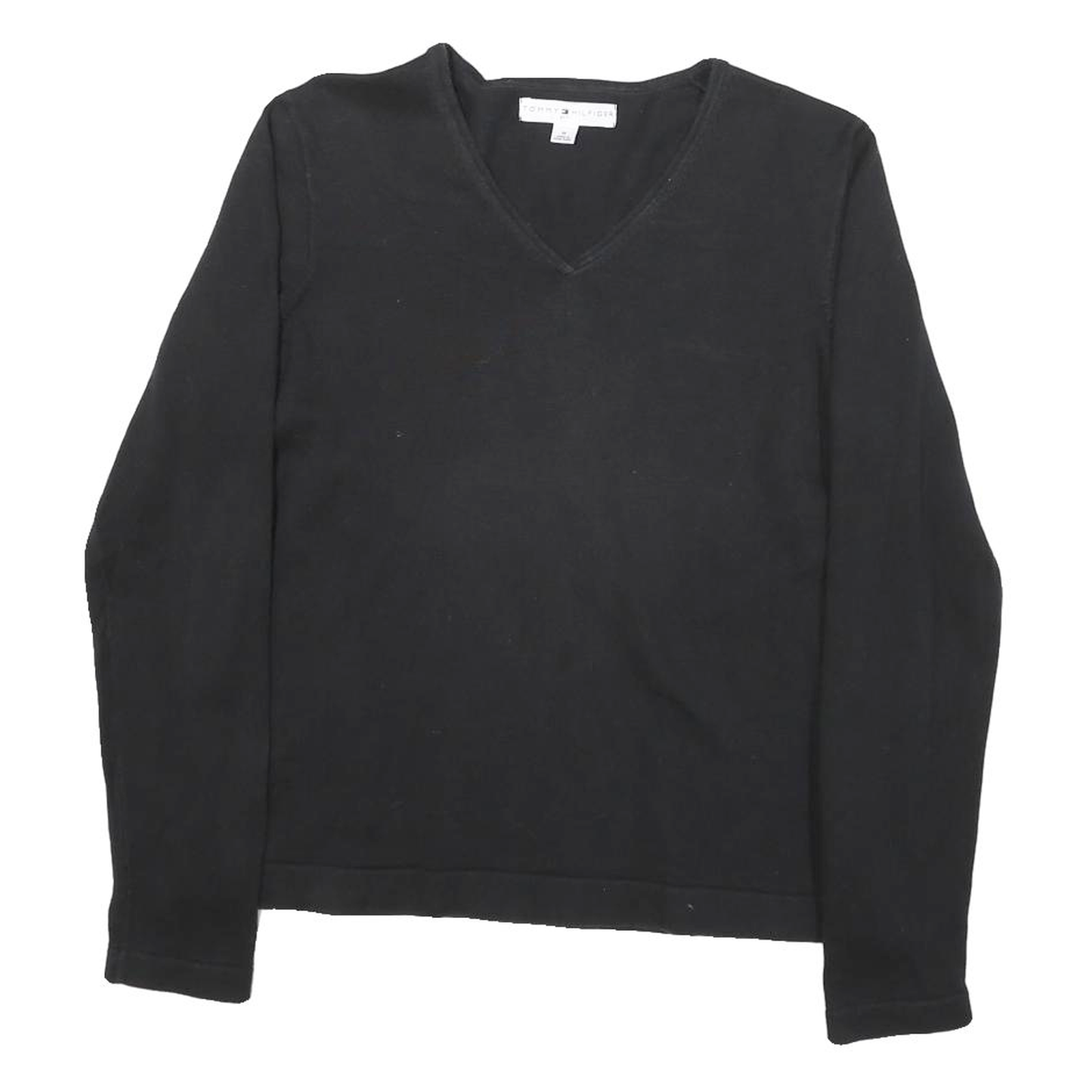 Buy TOMMY HILFIGER Womens Black Plain V-Neck Basic Knit M Cotton Blend Jumper Refurbished - $24.69 TOMMY HILFIGER Womens Black Plain V-Neck Basic Knit M Cotton Blend Jumper Refurbished - N/A refurbished available on Cerqular