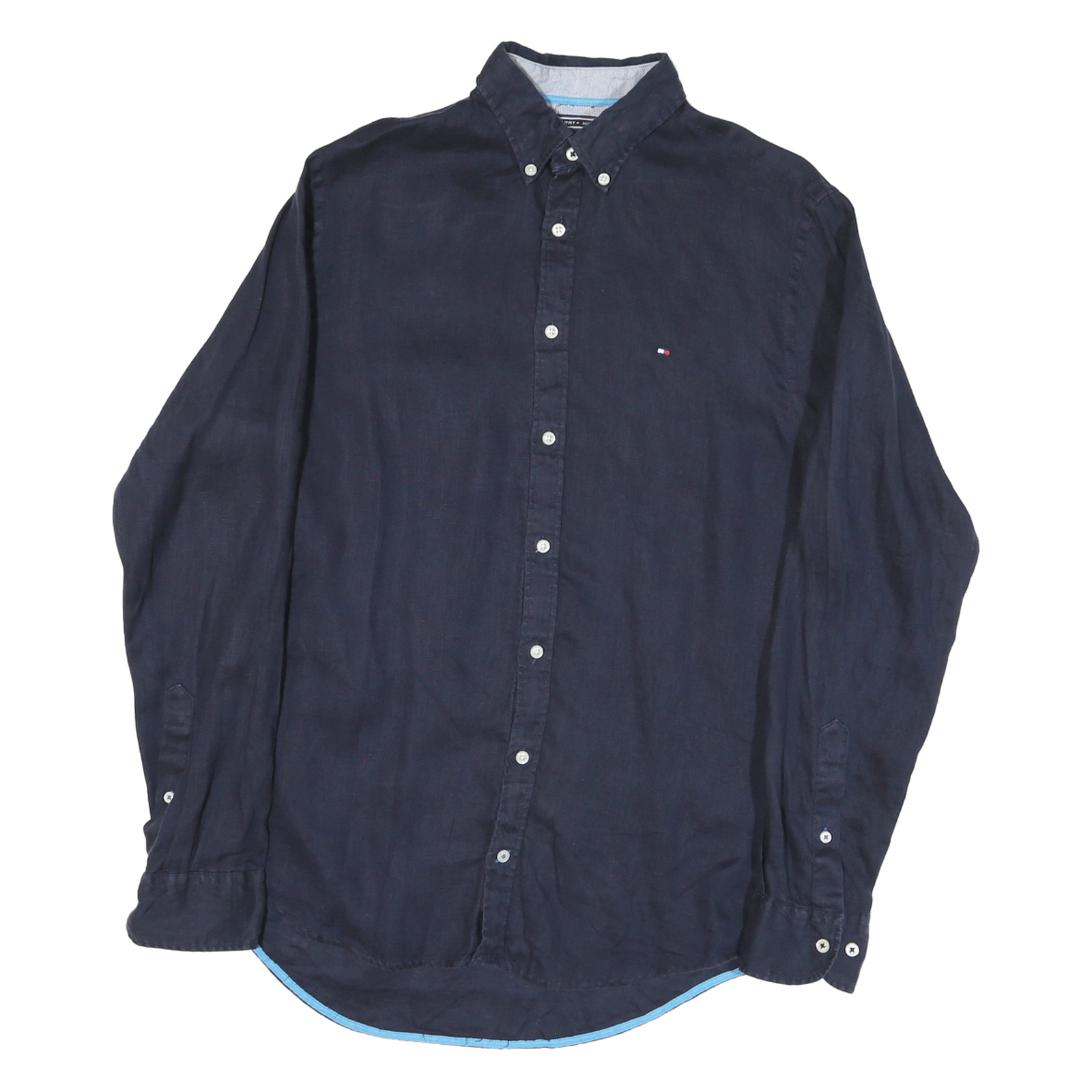 Buy TOMMY HILFIGER Mens Navy Blue Stylish Cotton Blend Shirt S Button Collar Refurbished - $25.99 TOMMY HILFIGER Mens Navy Blue Stylish Cotton Blend Shirt S Button Collar Refurbished - N/A refurbished available on Cerqular