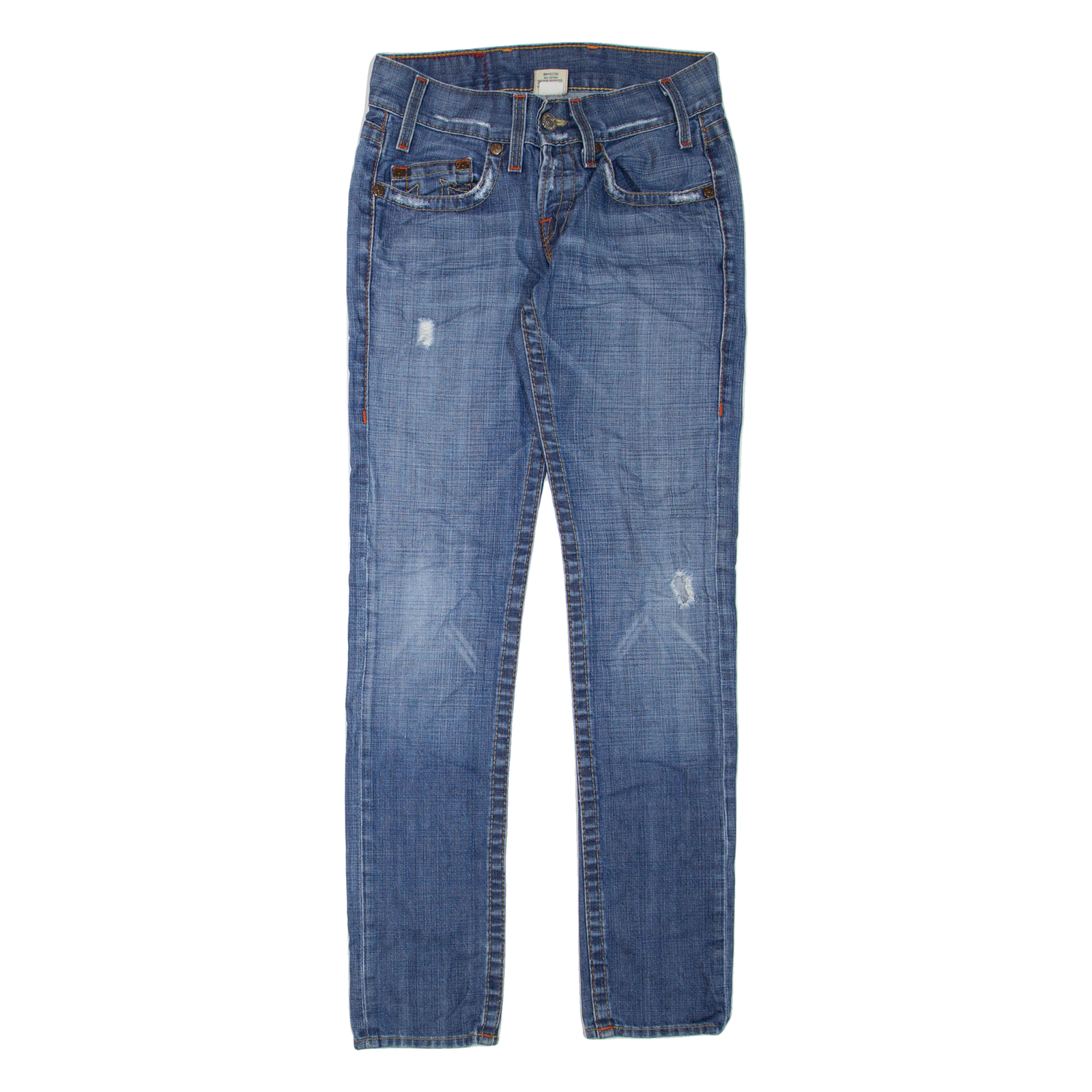 TRUE RELIGION Womens Jeans Blue Regular Skinny Stone Wash W28 L34 Refurbished - N/A refurbished available on Cerqular