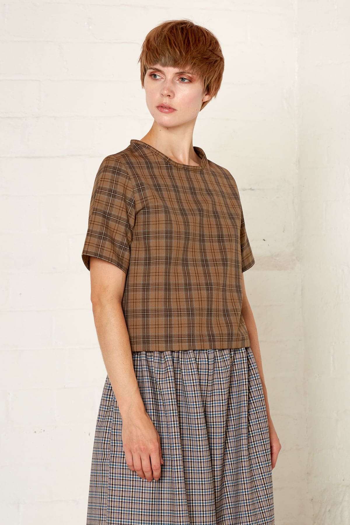 Brigitte Top (Brown) | size: XS Refurbished - N/A refurbished available on Cerqular