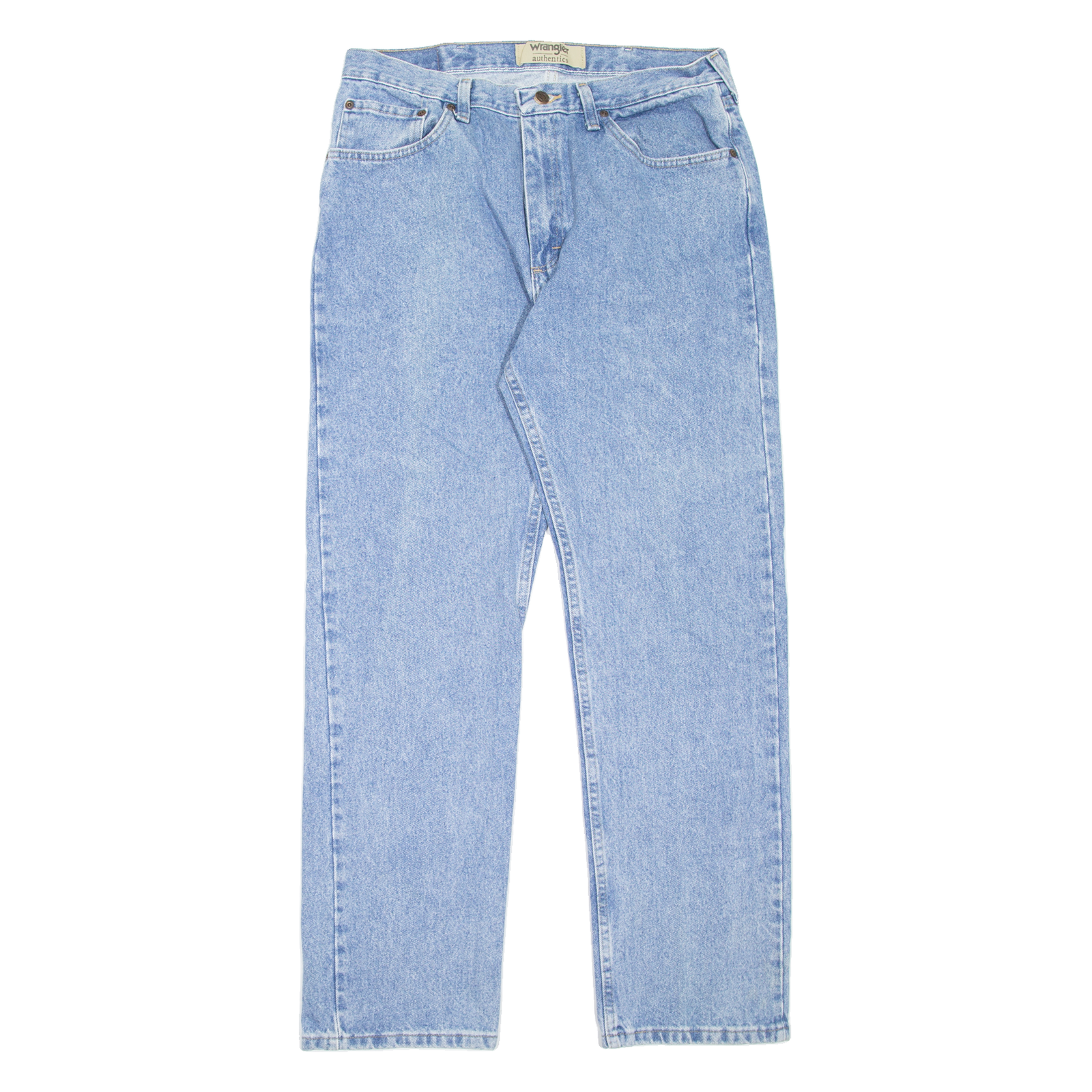 WRANGLER Authentics Mens Jeans Blue Regular Straight W35 L32 Refurbished - N/A refurbished available on Cerqular