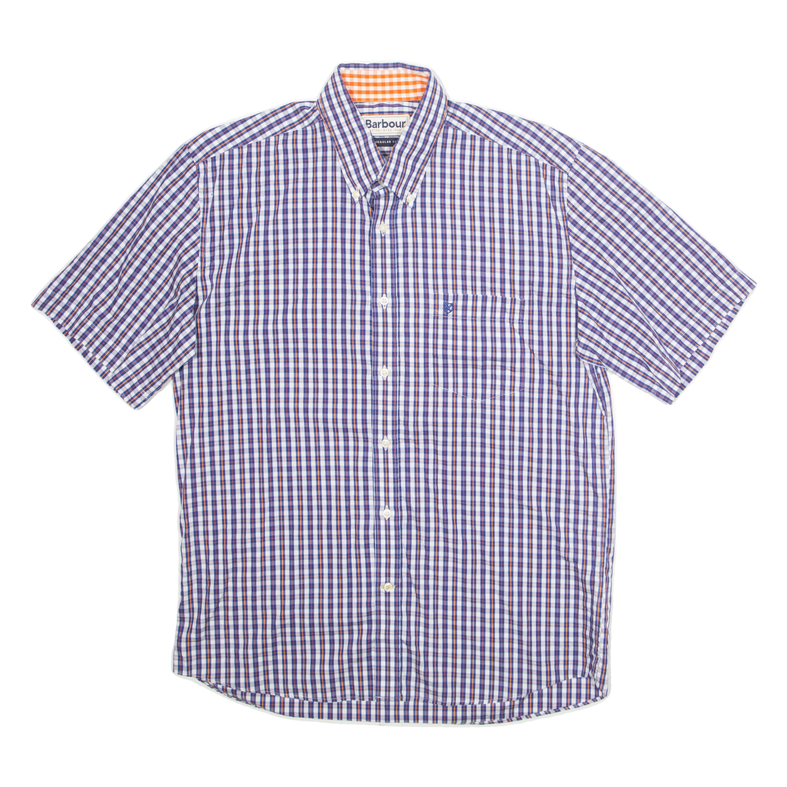 BARBOUR Regular Fit Mens Shirt Blue Plaid M Refurbished - N/A refurbished available on Cerqular