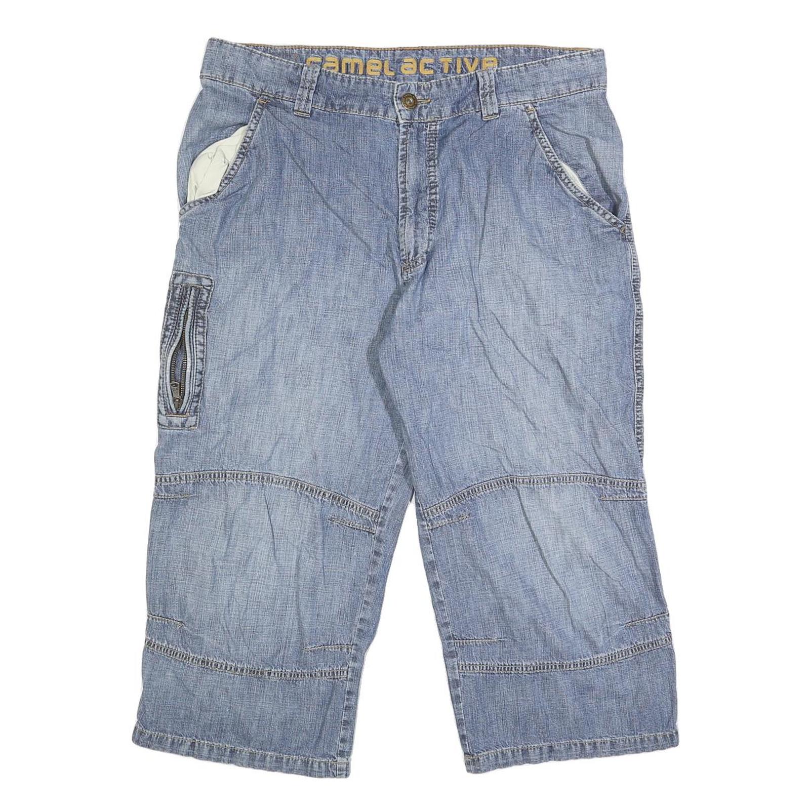 CAMEL ACTIVE Mens Denim Blue Casual Shorts L W36 Cotton Blend Lightweight Refurbished - N/A refurbished available on Cerqular