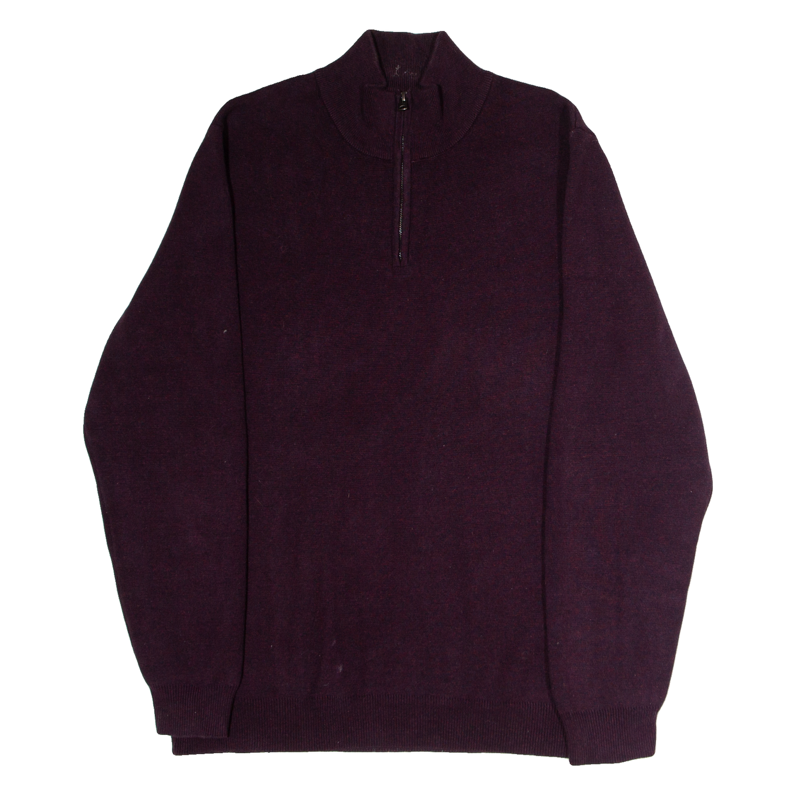 DIESEL Mens Jumper Maroon 1/4 Zip Tight Knit 2XL Refurbished - N/A refurbished available on Cerqular