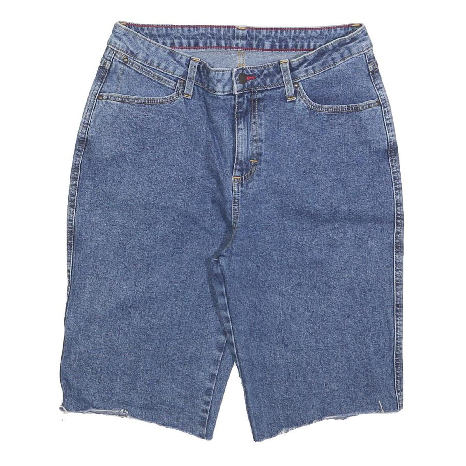 WRANGLER Womens Denim Blue Cotton Shorts M W30 Classic Fit Casual Cut-Off Refurbished - N/A refurbished available on Cerqular