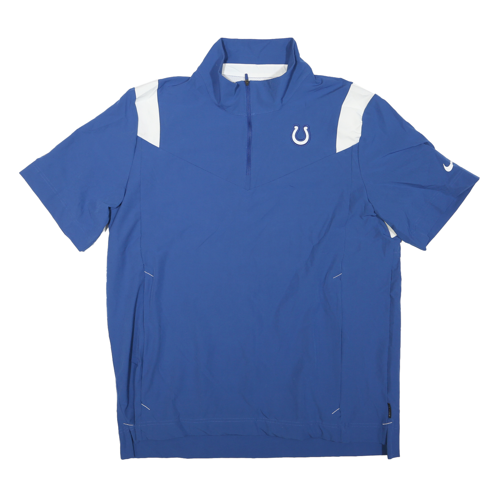 Buy NIKE Mens Blue & White Indianapolis Colts Short Sleeve Zip Jacket L Polyester Refurbished - $54.59 NIKE Mens Blue & White Indianapolis Colts Short Sleeve Zip Jacket L Polyester Refurbished - N/A refurbished available on Cerqular
