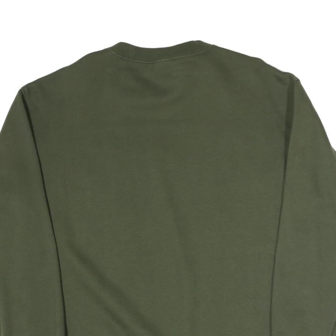 CHAMPION Mens Green Crew Neck M Sweatshirt Cotton Blend Logo Print Refurbished - N/A refurbished available on Cerqular