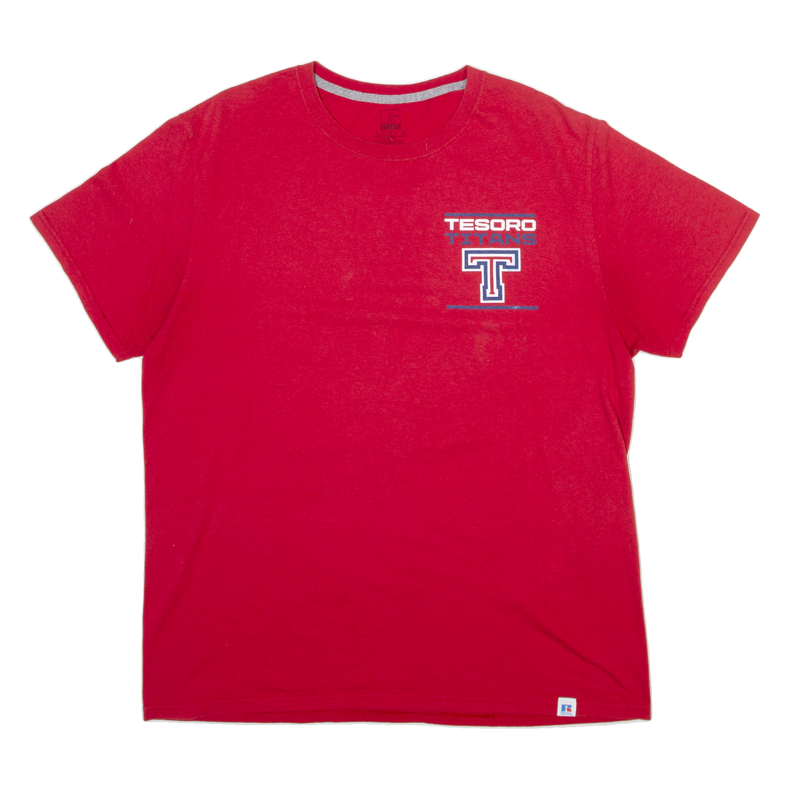 RUSSELL ATHLETIC Tesoro Titans Mens T-Shirt Red USA L Refurbished - N/A refurbished available on Cerqular