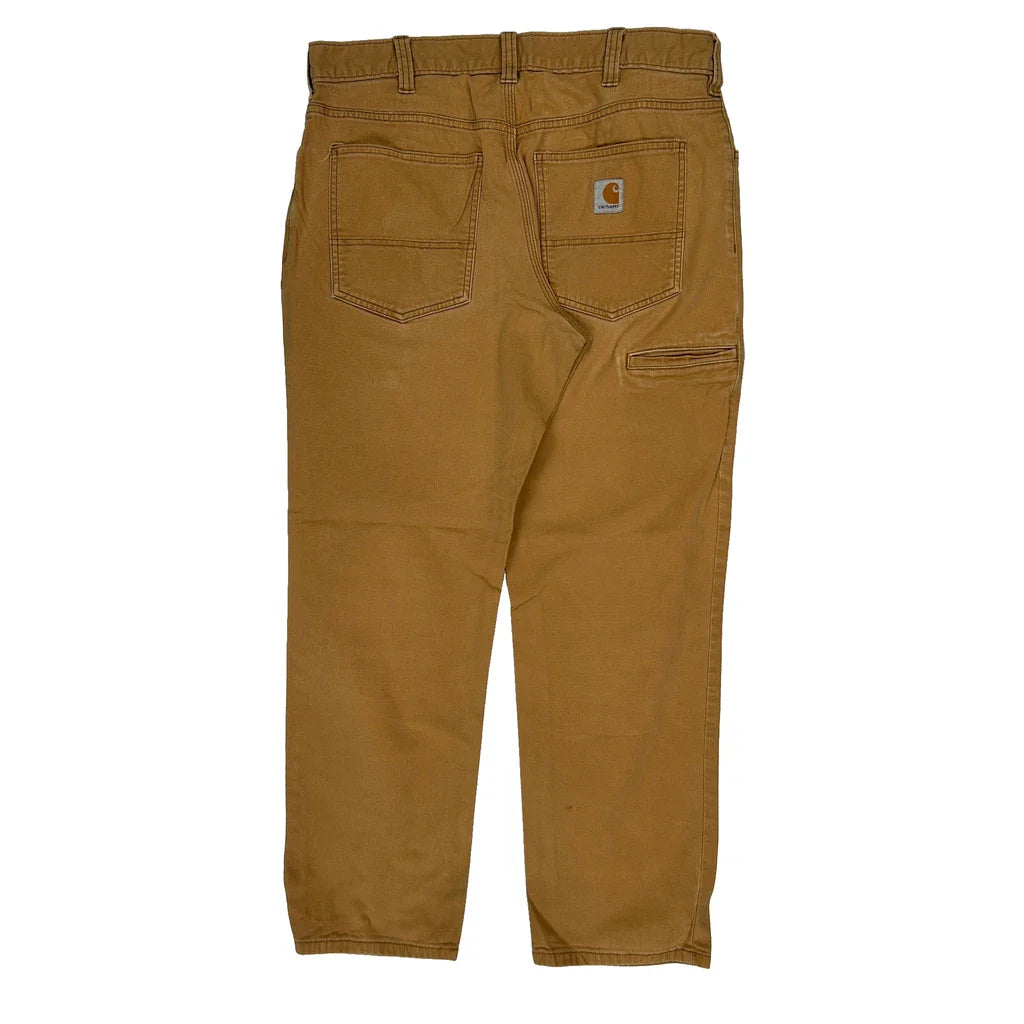 Buy Carhartt Carpenter Trousers - 32W 30L Brown Cotton Refurbished - $60.29 Carhartt Carpenter Trousers - 32W 30L Brown Cotton Refurbished - Thrifted (note: this is a term often used to describe second- refurbished available on Cerqular