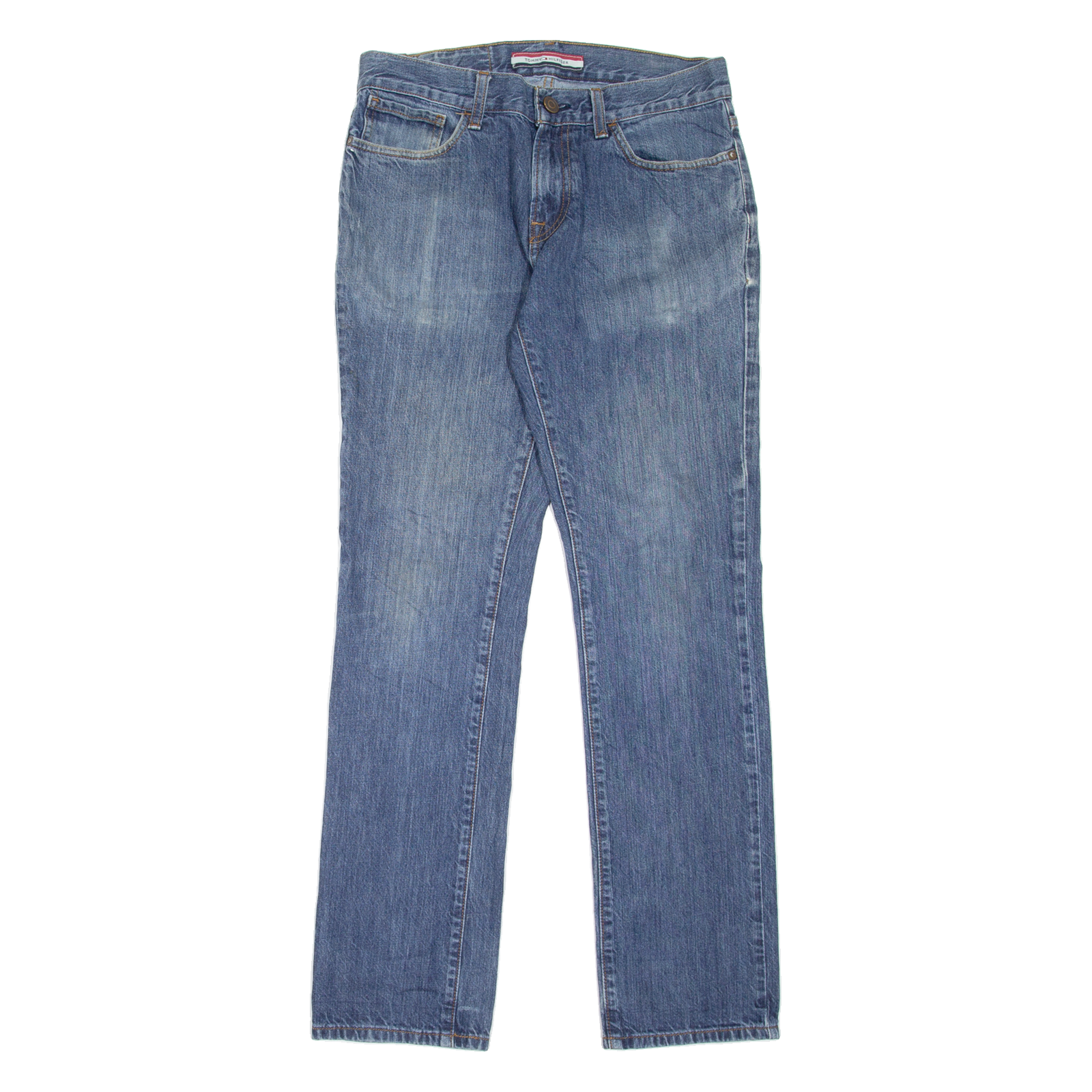 TOMMY HILFIGER Mens Jeans Blue Slim Straight Stone Wash W30 L32 Refurbished - N/A refurbished available on Cerqular