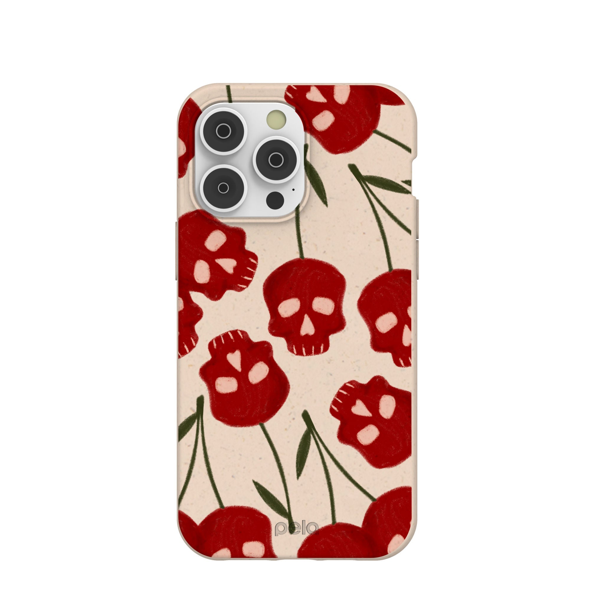 Seashell Scary Cherry iPhone 14 Pro Max Case Refurbished - Pela Case refurbished available on Cerqular