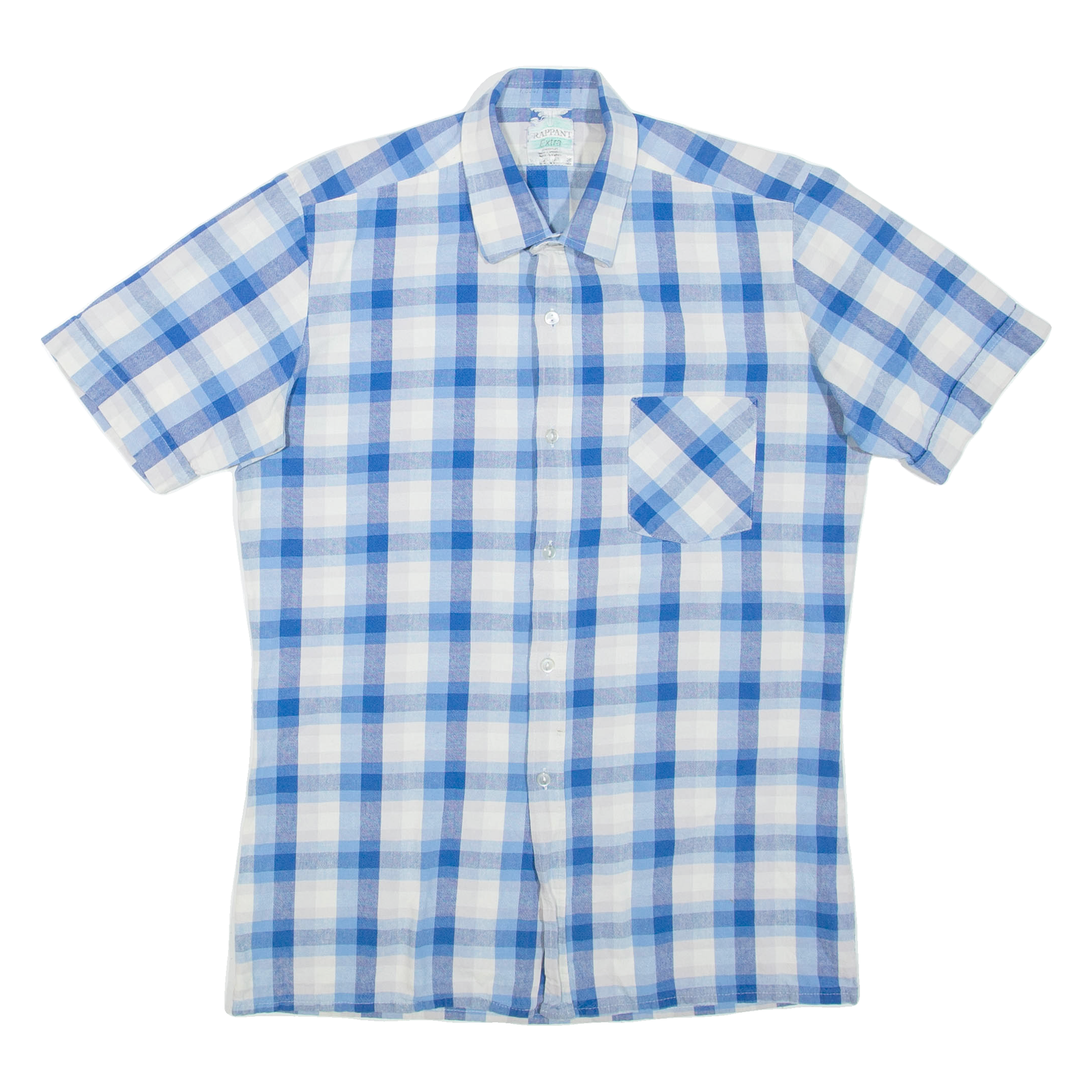 Mens Shirt Blue Check M Refurbished - N/A refurbished available on Cerqular