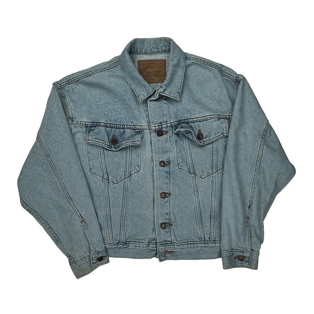 Buy Levis Denim Jacket - Large Light Wash Denim Refurbished - $53.59 Levis Denim Jacket - Large Light Wash Denim Refurbished - Thrifted (note: this is a term often used to describe second- refurbished available on Cerqular