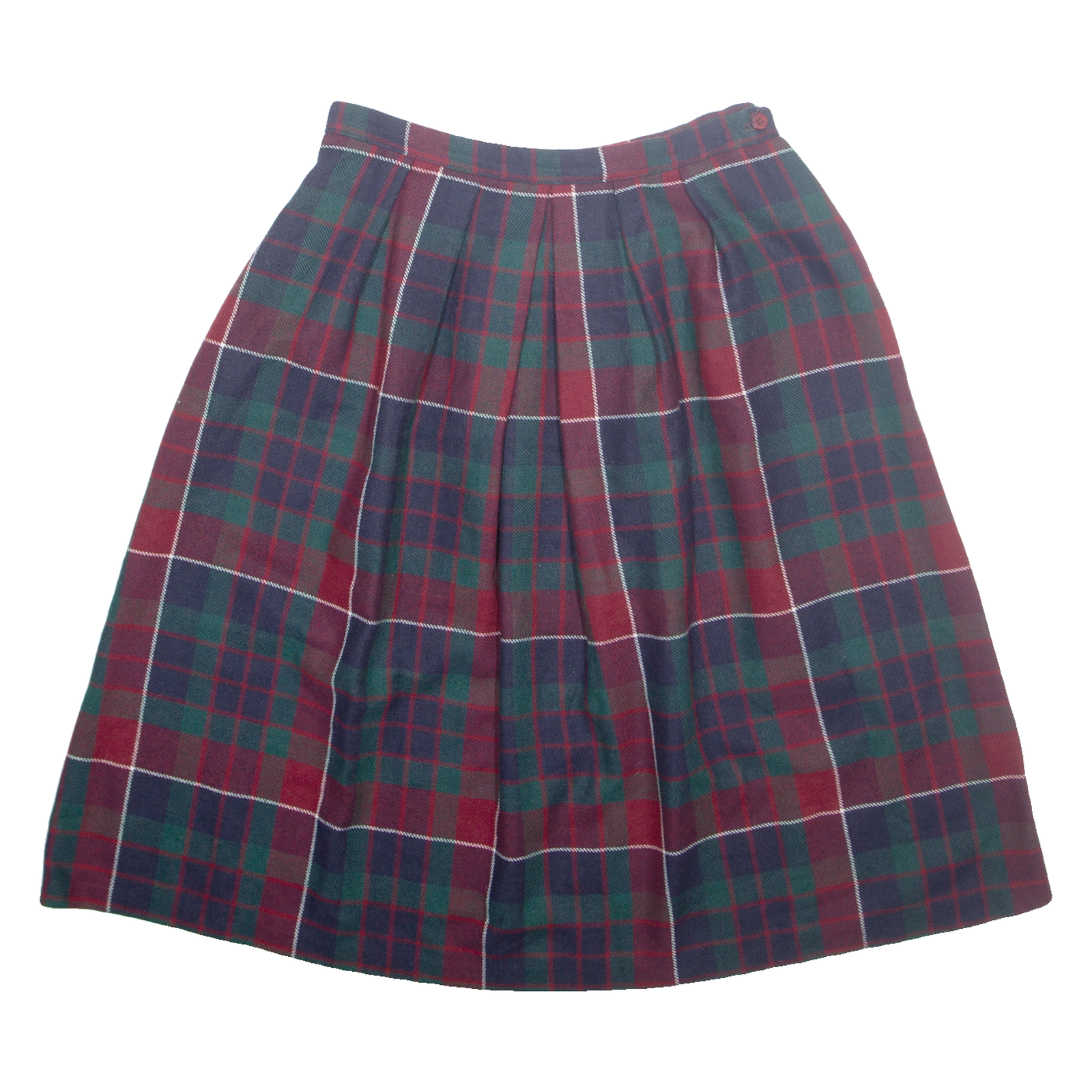 RUSS Womens A-Line Skirt Red Midi Check M Refurbished - N/A refurbished available on Cerqular
