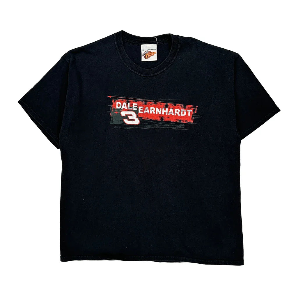 Dale Earnhardt Winners Circle Nascar T-Shirt - XL Black Cotton Refurbished - Thrifted (note: this is a term often used to describe second- refurbished available on Cerqular
