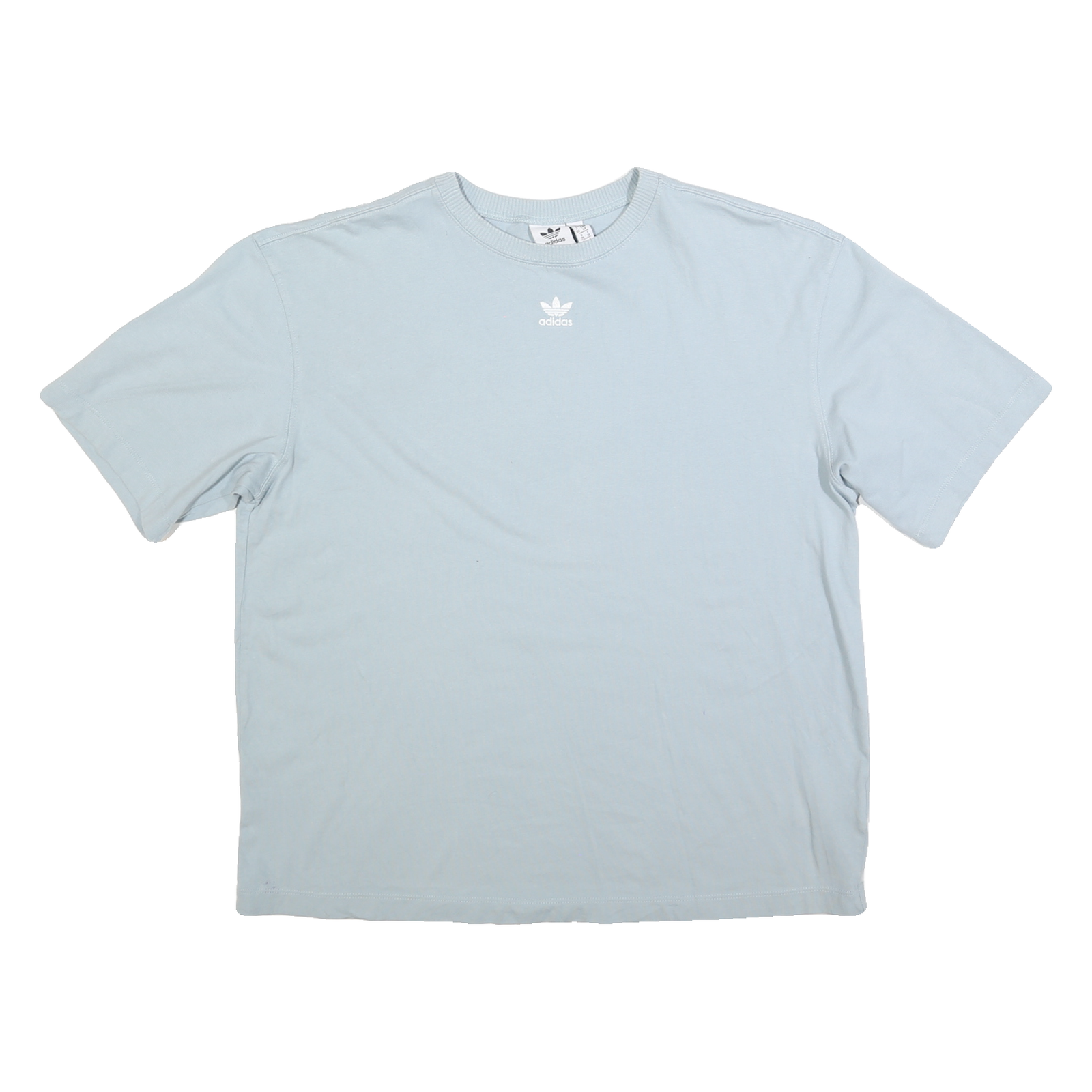 ADIDAS Womens Blue T-Shirt UK 10 Short Sleeve Crew Neck Logo Casual Refurbished - N/A refurbished available on Cerqular