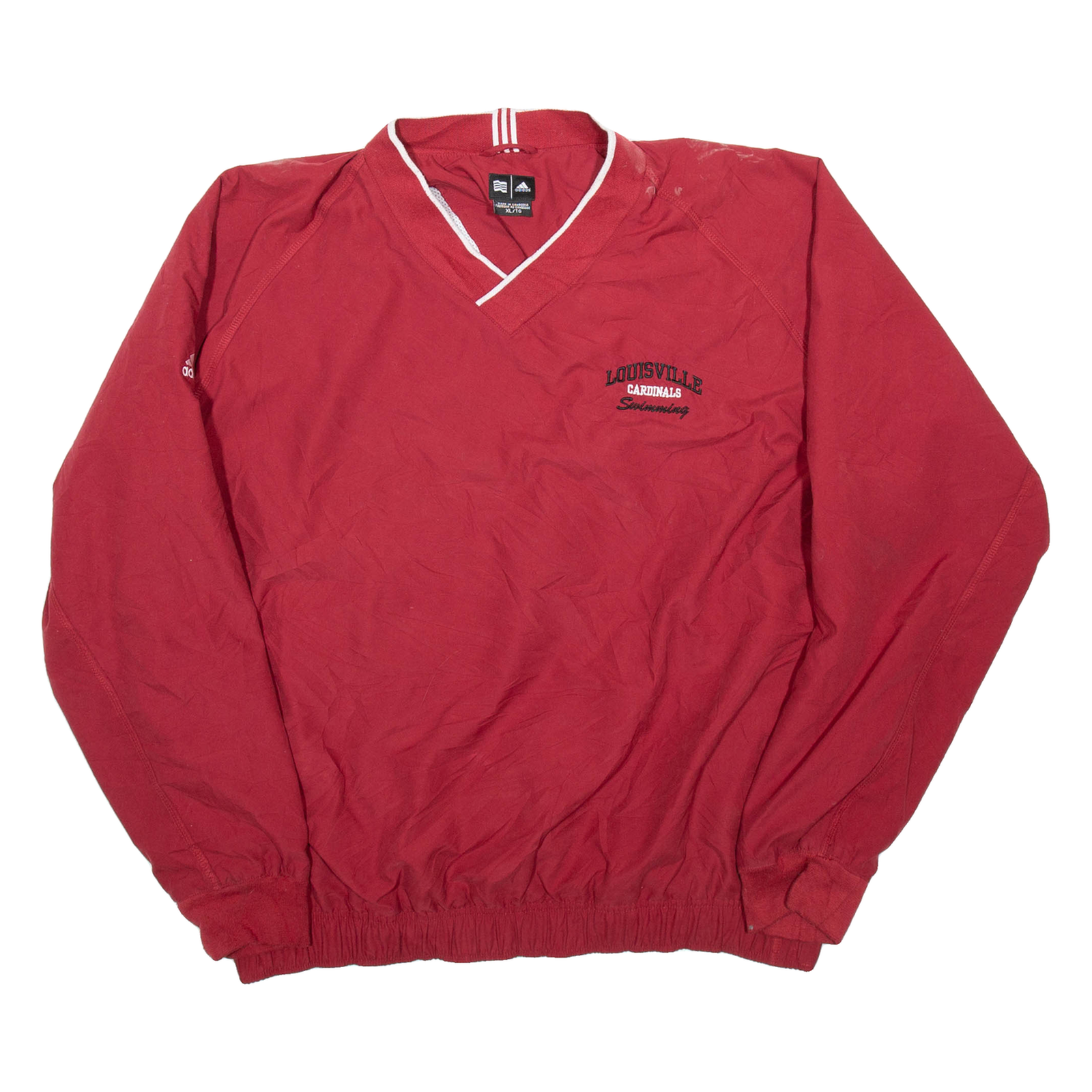 ADIDAS Louisville Cardinals Swimming Mens Pullover Jacket Red USA XL Refurbished - N/A refurbished available on Cerqular