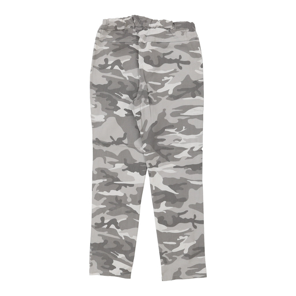 Dkk Camo Trousers - Medium Grey Cotton Refurbished - Thrifted (note: this is a term often used to describe second- refurbished available on Cerqular