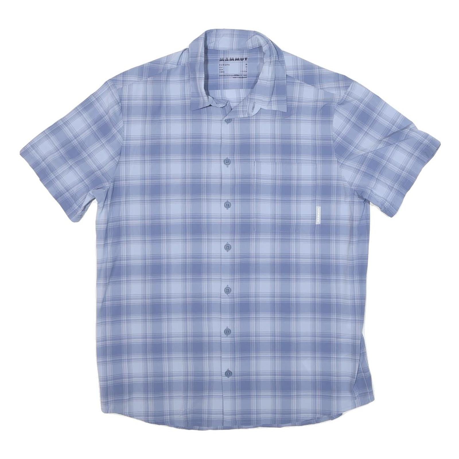 MAMMUT Mens Blue Check Shirt M Casual Outdoor Polyester Blend Summer Refurbished - N/A refurbished available on Cerqular