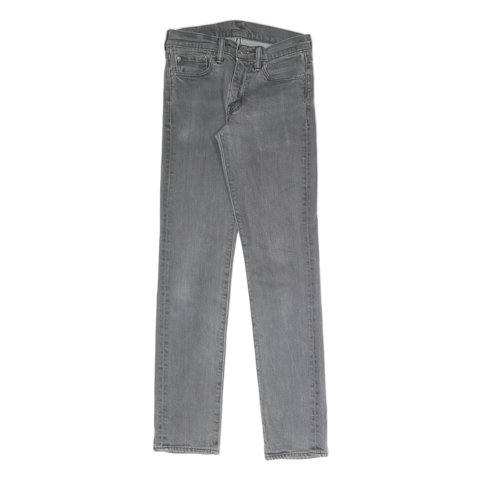 LEVI'S Womens Slim Grey Denim Slim Fit Jeans W28 L32 Stretch Cotton Blend Zip Refurbished - N/A refurbished available on Cerqular