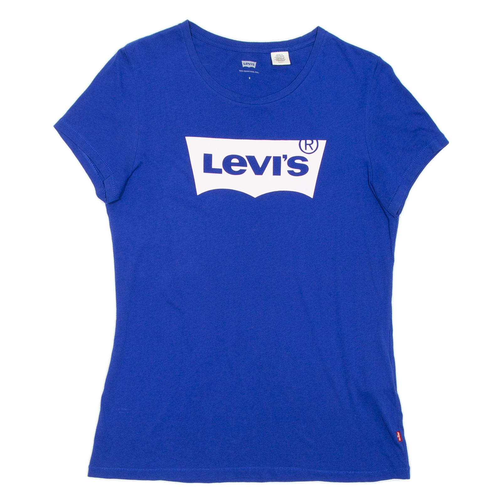 LEVI'S Womens T-Shirt Blue S Refurbished - N/A refurbished available on Cerqular