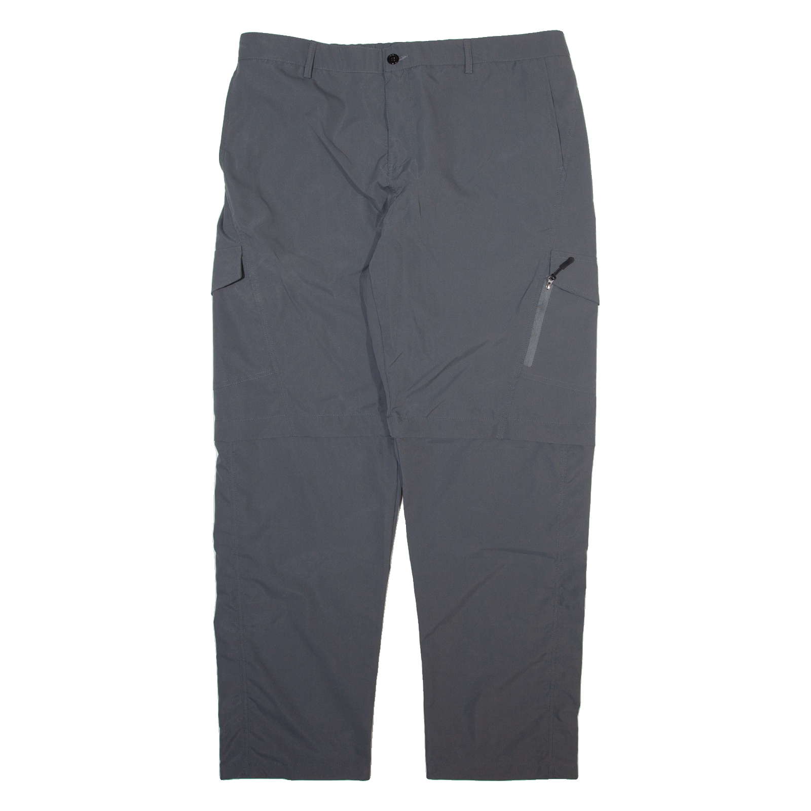 Detachable Legs Mens Trousers Grey Relaxed Straight W38 L32 Refurbished - N/A refurbished available on Cerqular